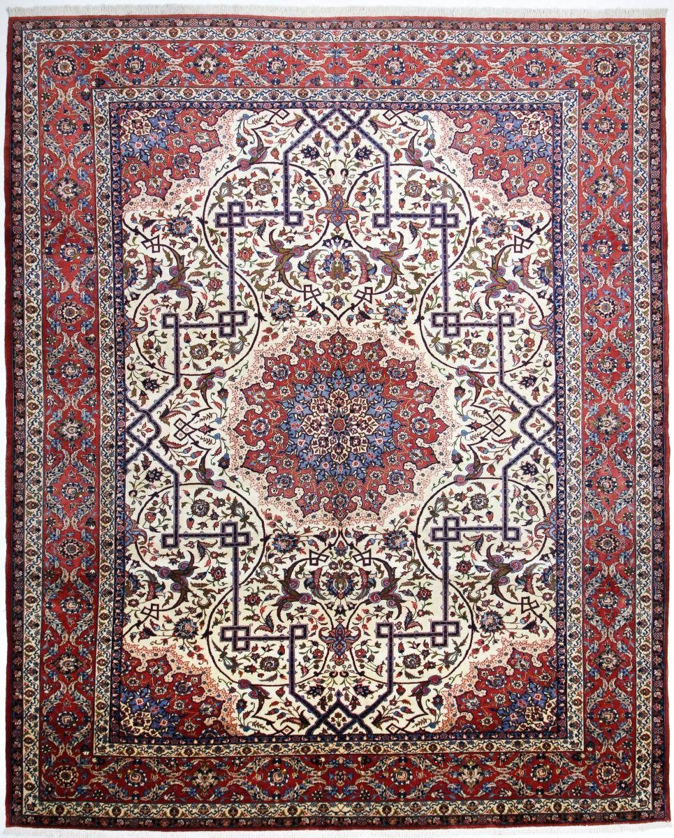 Orientteppich Isfahan Alt Seidenkette 318x397 Orientteppich, Höhe: rechteckig, Trading, 8 Nain Handgeknüpfter mm