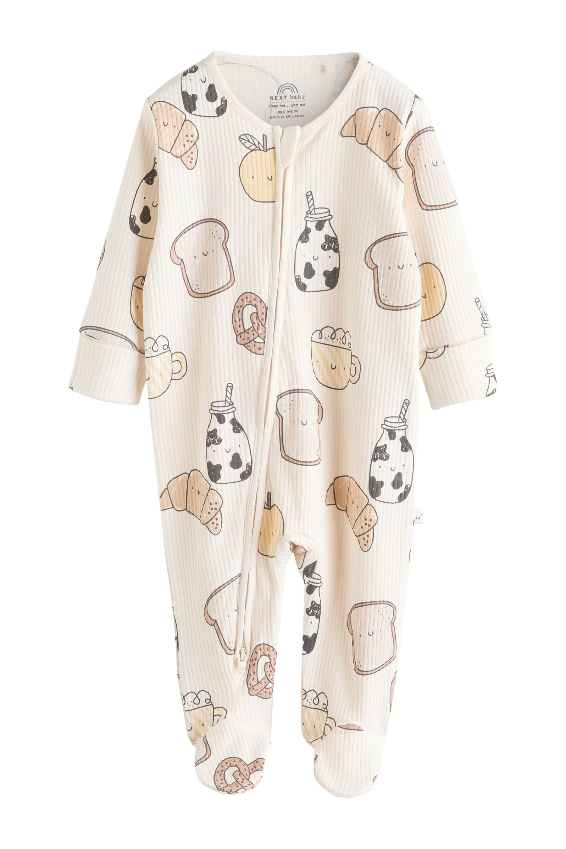 Next Schlafoverall Baby-Schlafanzüge mit Zwei-Wege-RV, 3er-Pack (3-tlg)