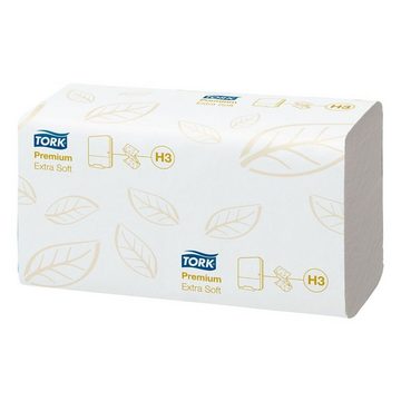 TORK Papierhandtuch Premium, 2-lagig, Tissue mit Z-Falzung, 22,6x23 cm, 3000 Blatt