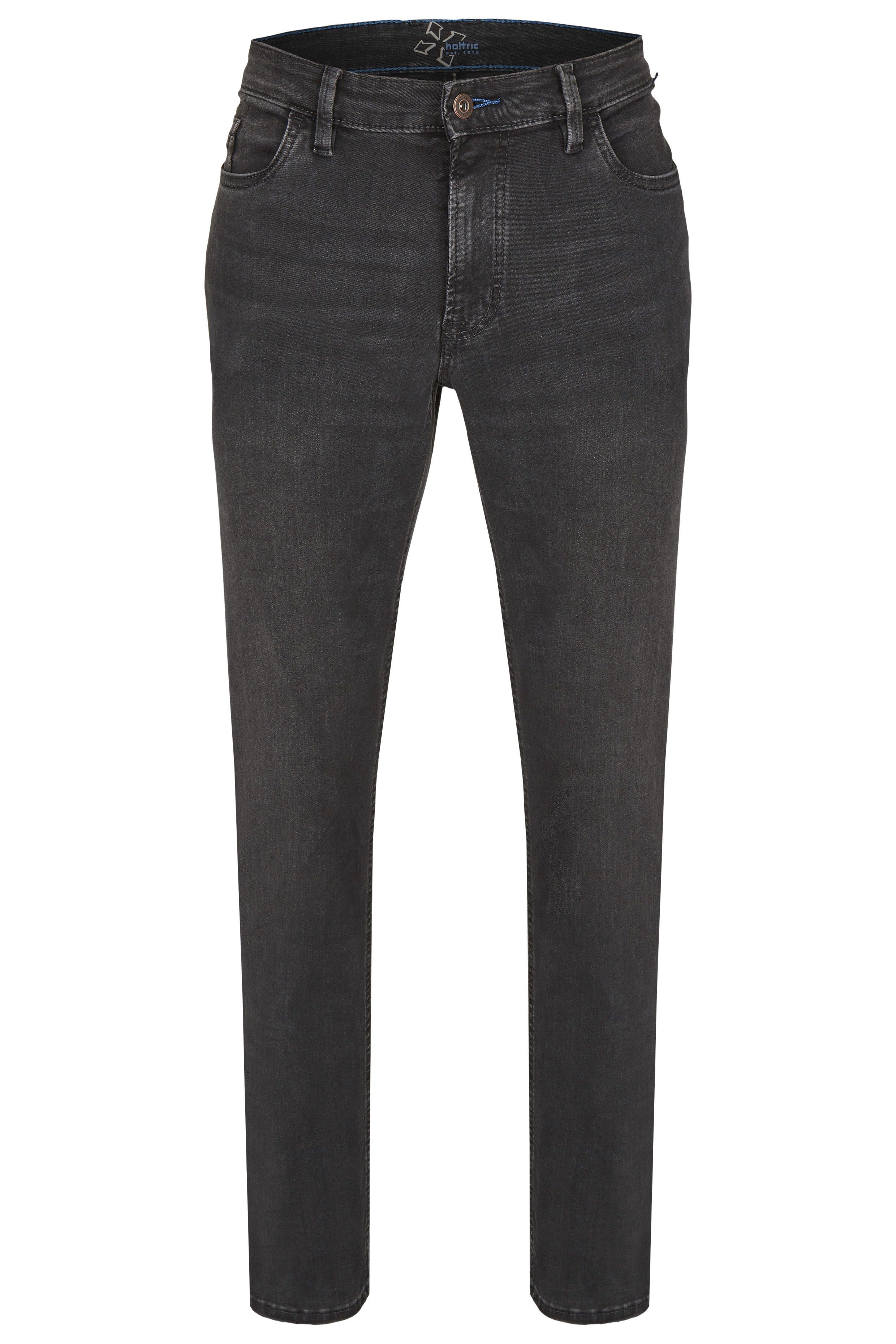 Hattric 5-Pocket-Jeans HATTRIC HUNTER dark grey washed out 688985 9Y51.07 anthra