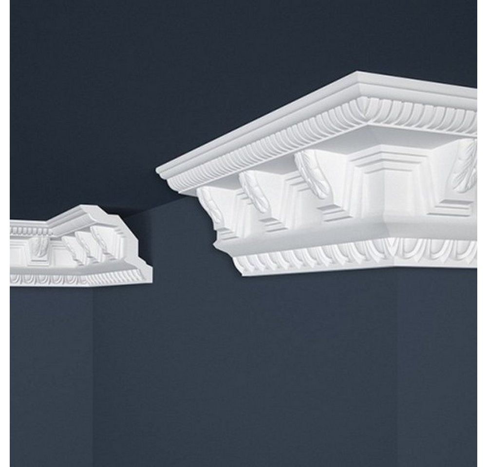 Thumbnail - PROVISTON Stuckleiste Polystyrol, 96 x 98 x 2000 mm, Weiß, Deckenleiste, Kleben, Polystyrol, 1-St.