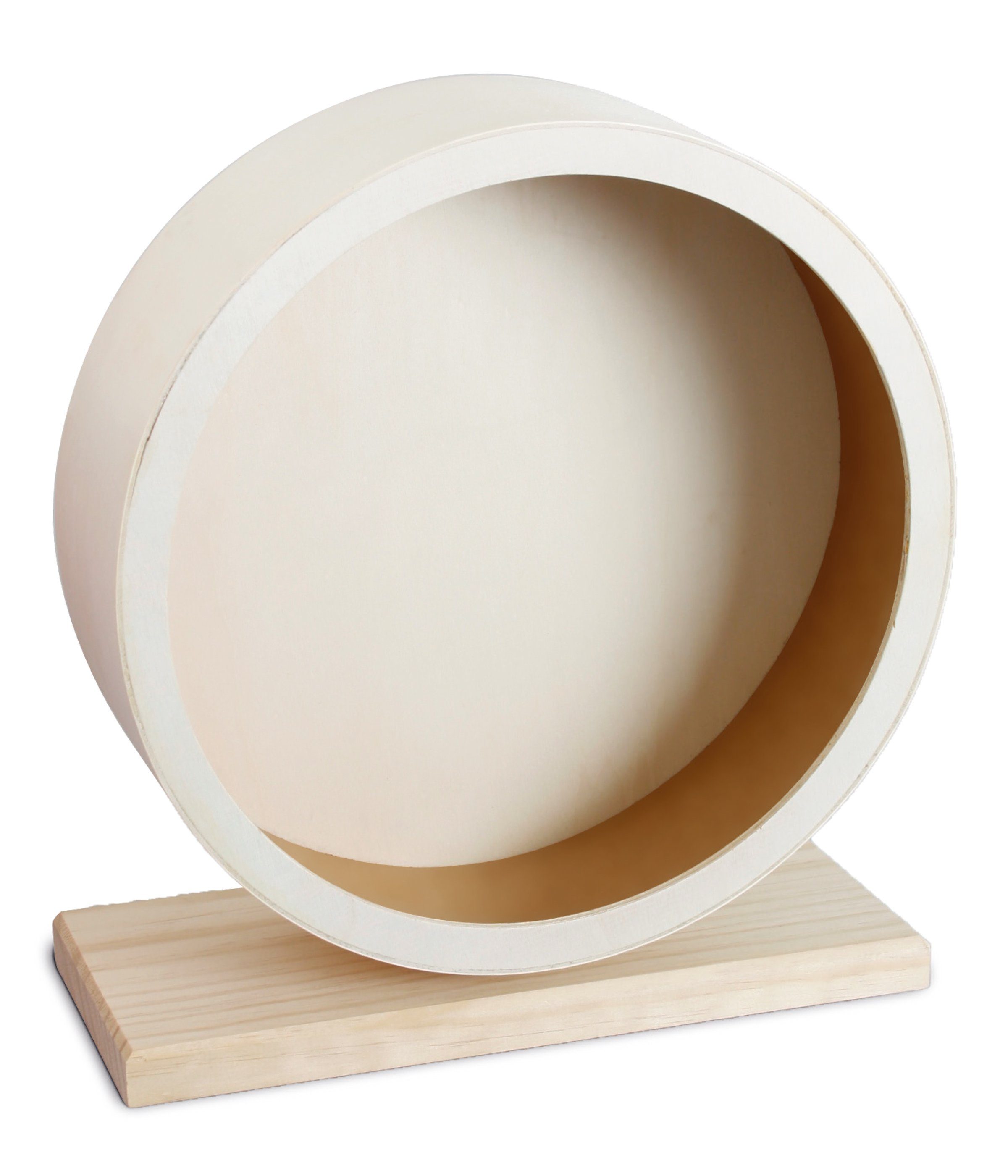 Dehner Kleintierhaus Laufrad Motion, Ø 28.7 cm, Holz, Geräuscharmes Laufrad für Nagetiere, unterstützt den Bewegungsdrang von Dehner