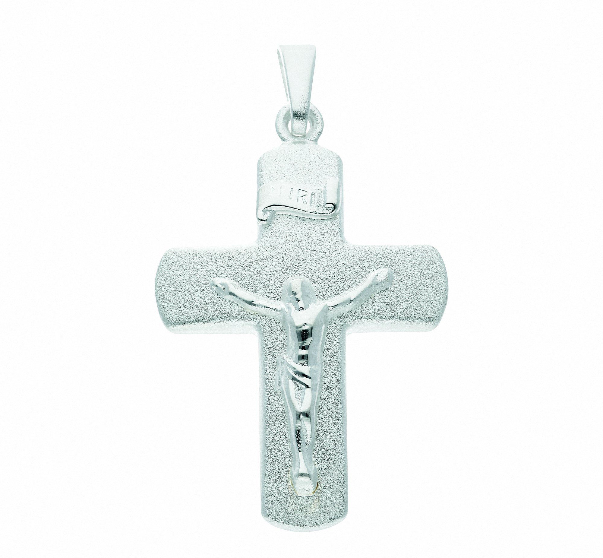 Adelia´s Kette mit Anhänger 925 Silber Set Kreuz Anhänger - Schmuckset mit Korpus, Halskette