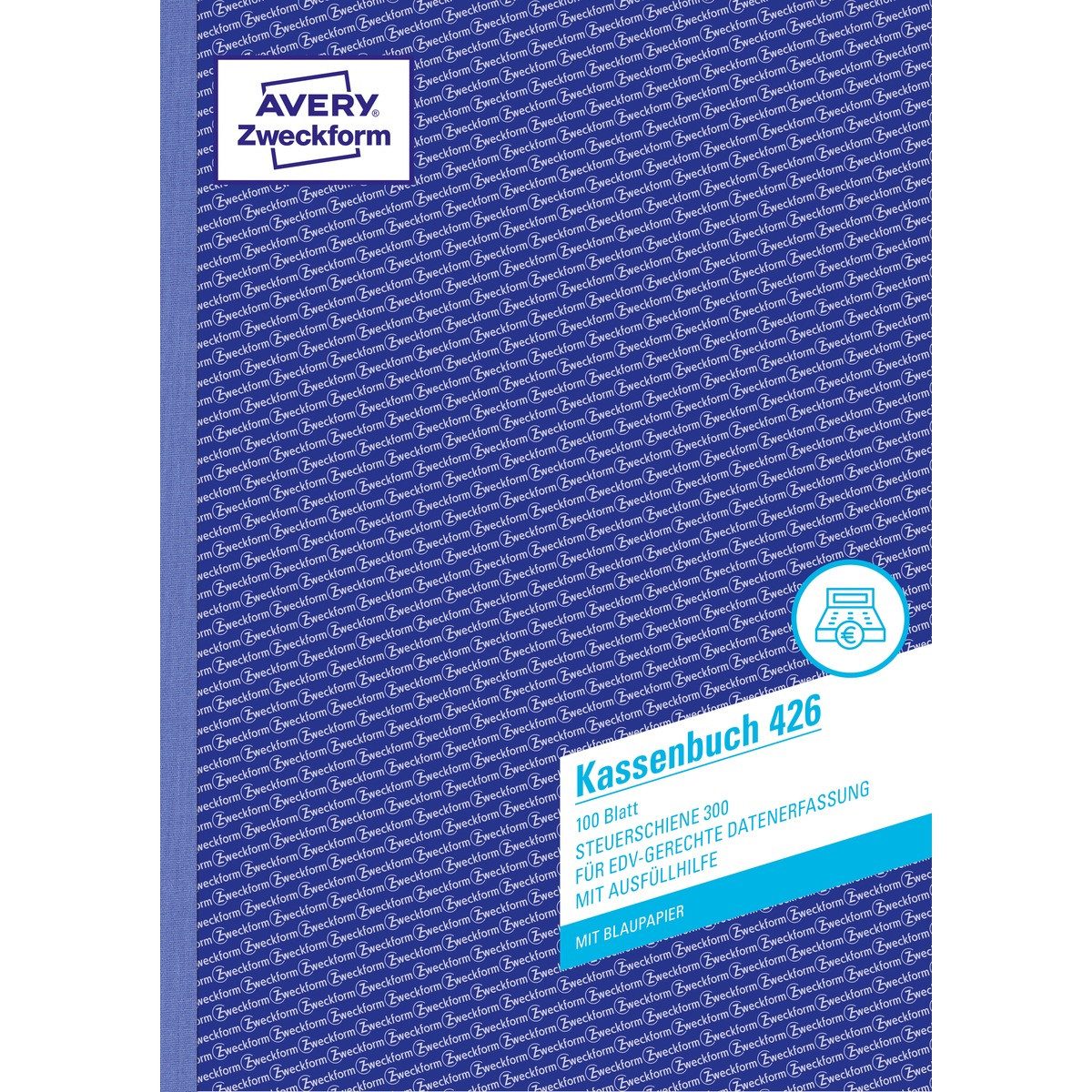 Avery Zweckform Formularblock AVERY Zweckform Kassenbuch EDV-gerecht mit Blaupapier DIN A4 100 Blatt – Bild 2 von 2