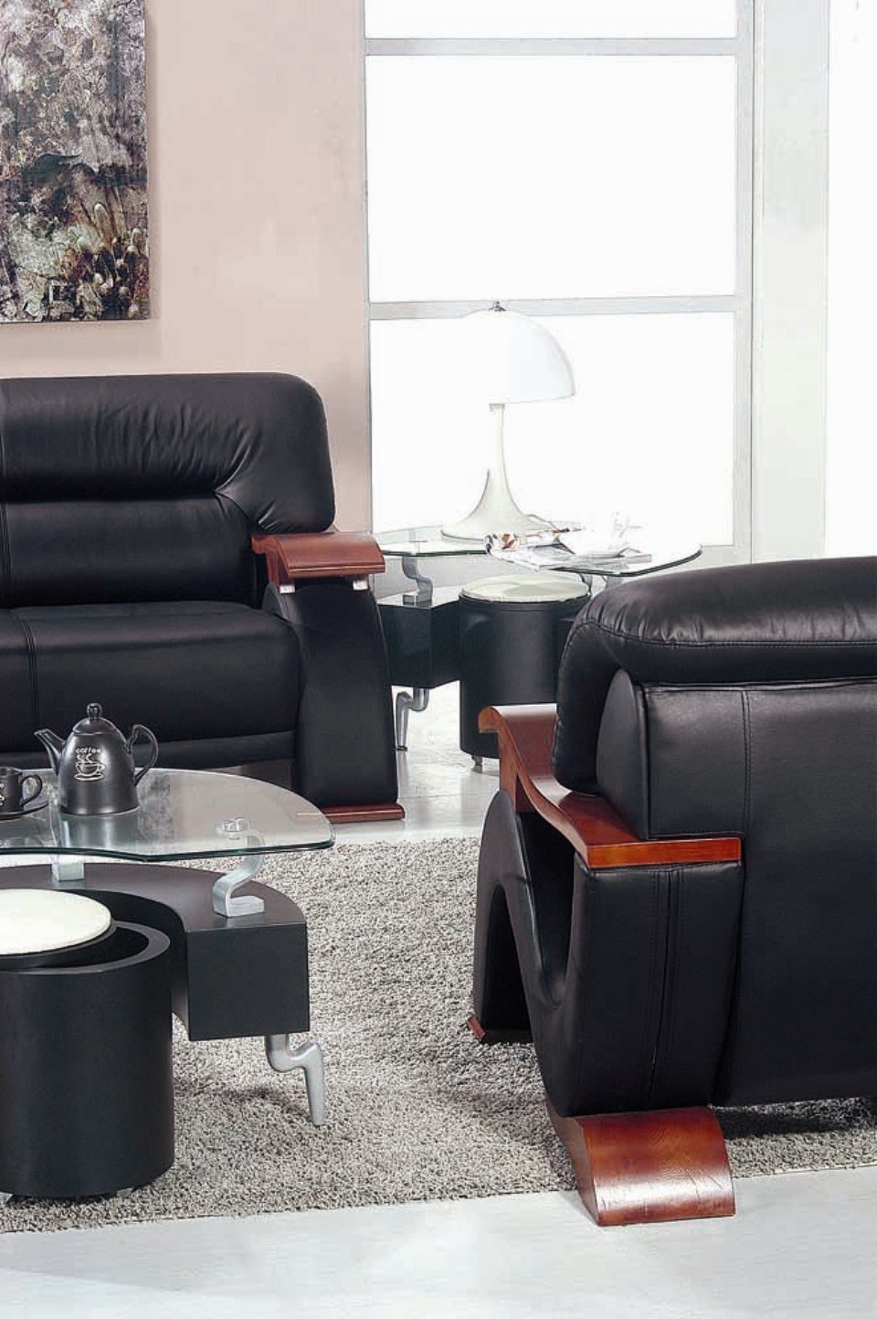 Sofa Sofas Sitzer Polster Leder XXL Big Design Couch JVmoebel 3 Couchen Sitz