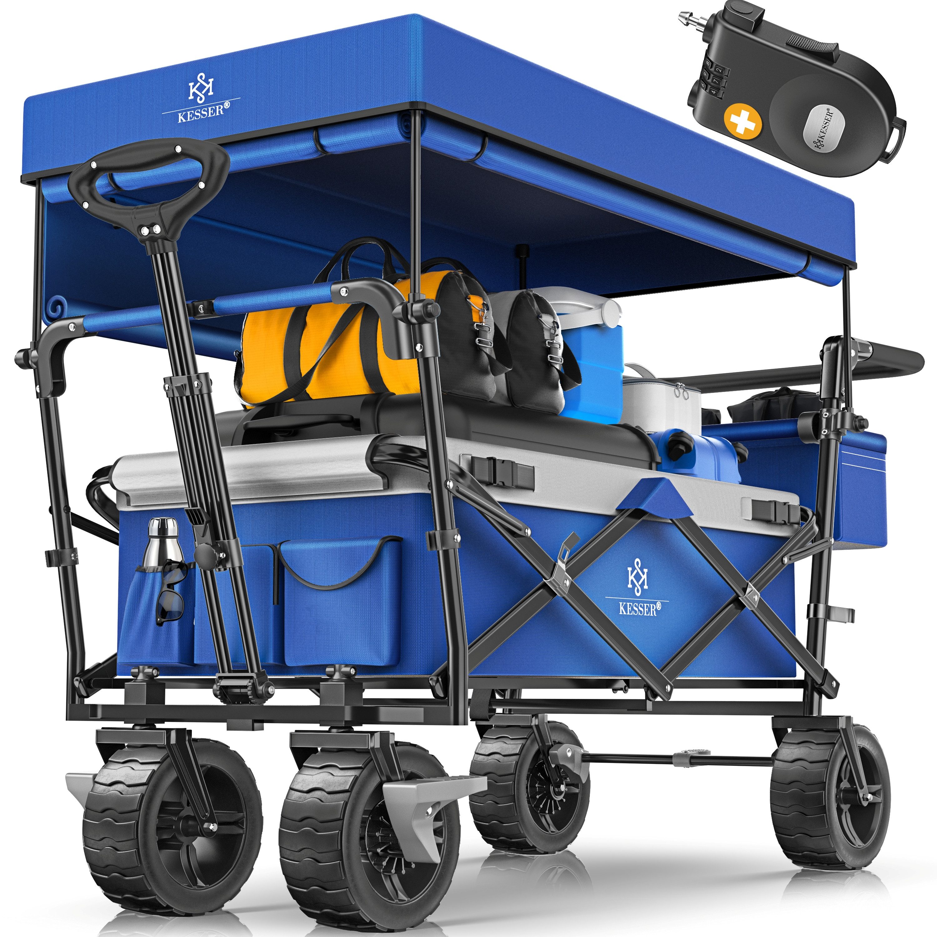 KESSER Тележки, Тележки faltbar GT9000 mit Dach Handwagen Transportwagen