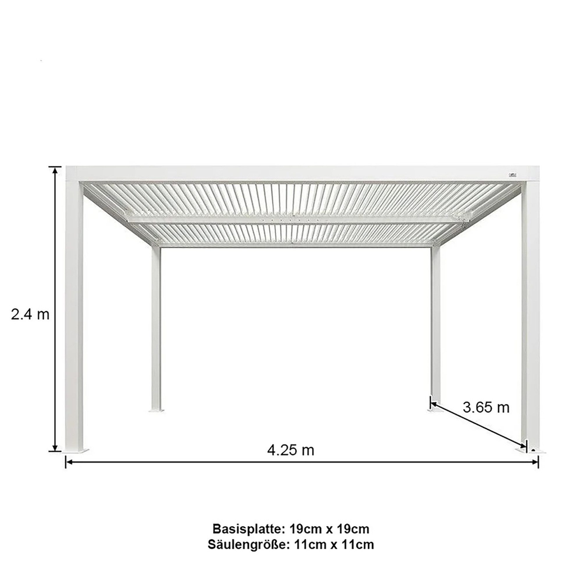 PURPLE LEAF Pergola Pavillon mit Lamellendach günstig online kaufen