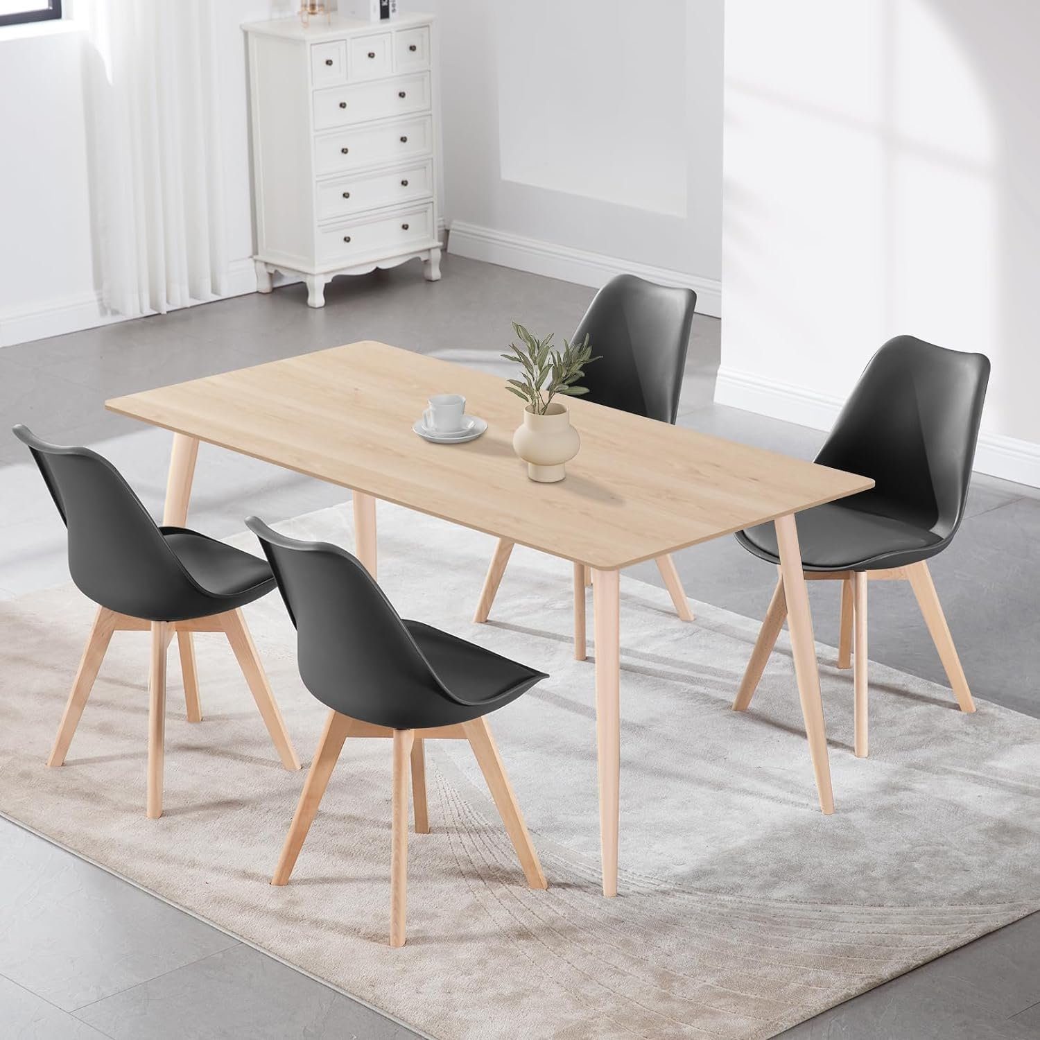 EUGAD 4-Fußstuhl (4 St), Esszimmerstühle Design, günstig online kaufen