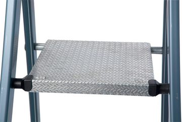 KRAUSE Stehleiter SePro S, Alu eloxiert, 1x6 Stufen, Arbeitshöhe ca. 325 cm