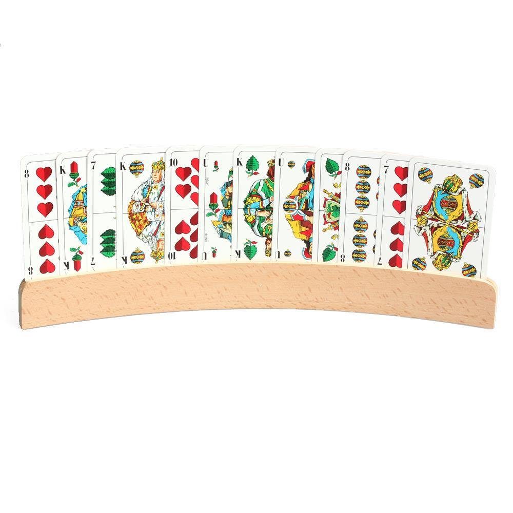 Spielkartenhalter 33 cm Kartenhalter Holz Spiel, aus Philos 6693