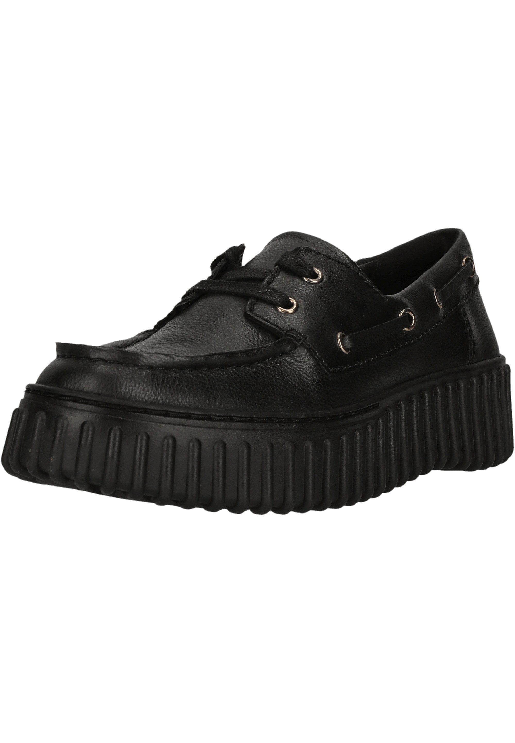 Clarks Torhill Boat Mokassin mit 4 cm Plateauprofilsohle