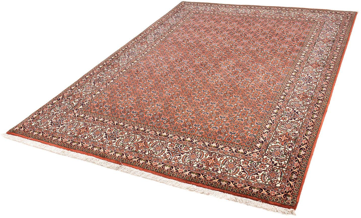 Orientteppich Perser - Bidjar - 237 x 168 cm - hellrot, morgenland, rechteckig, Höhe: 15 mm, Wohnzimmer, Handgeknüpft, Einzelstück mit Zertifikat