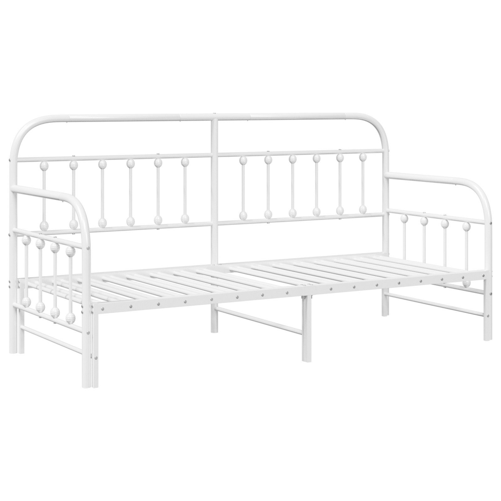 vidaXL Bett Tagesbett Ausziehbar Weiß 80x200 günstig online kaufen