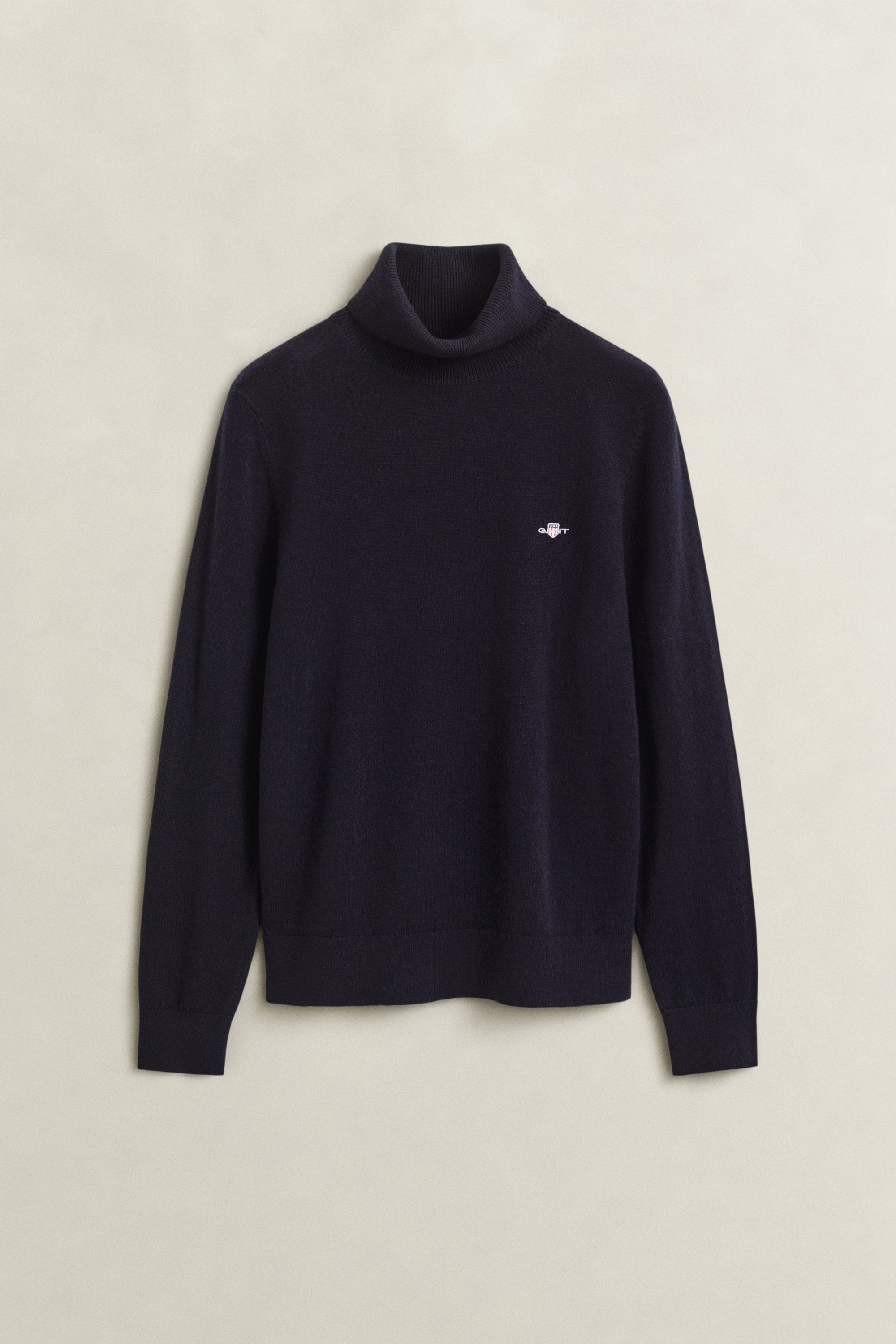 Gant Rollkragenpullover WOOL COTTON TURTLENECK normale Passform, unifarben