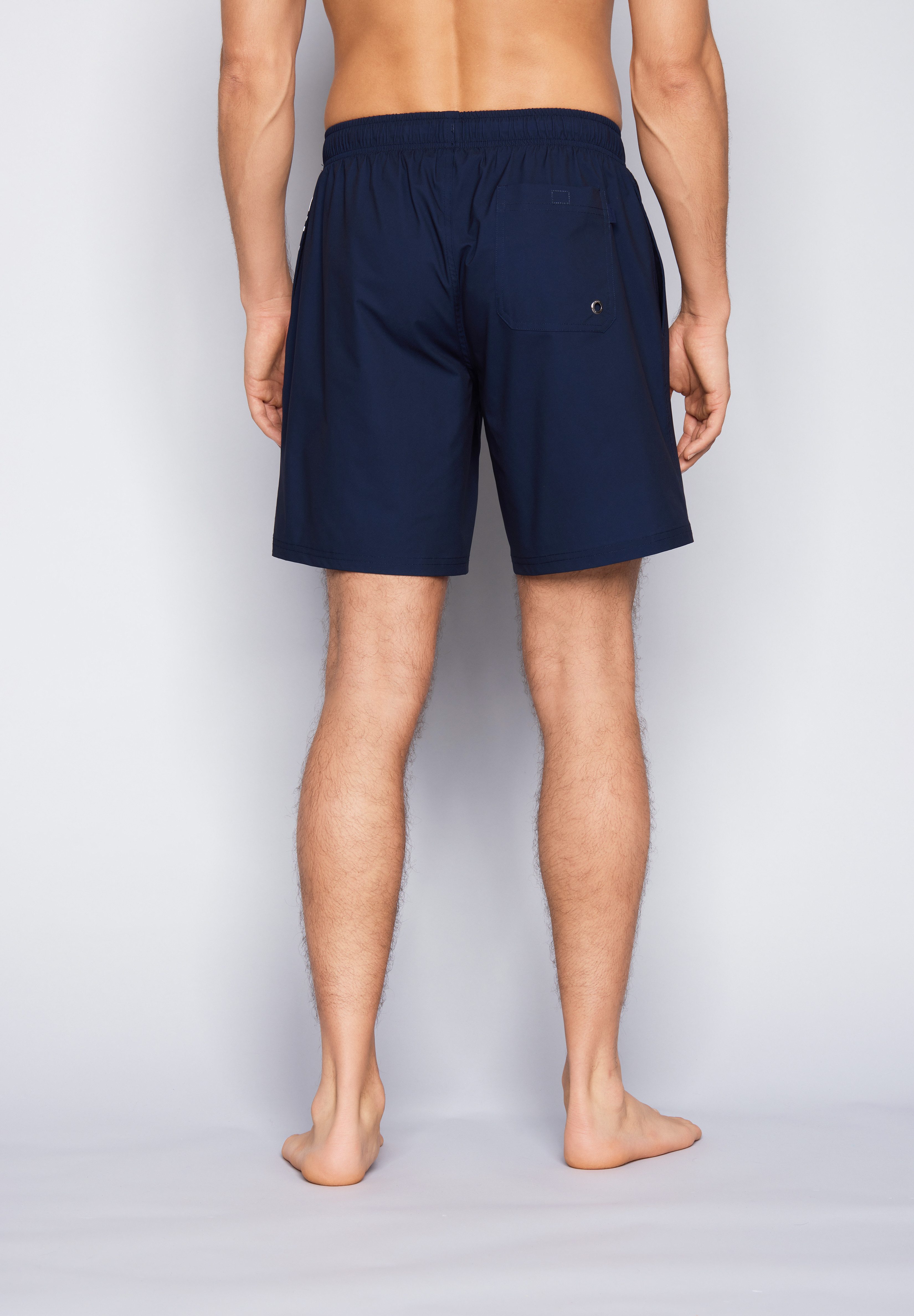 JOOP! Badeshorts Deco Logo Placement mit seitlichen Taschen und großem Wording – Bild 5 von 5