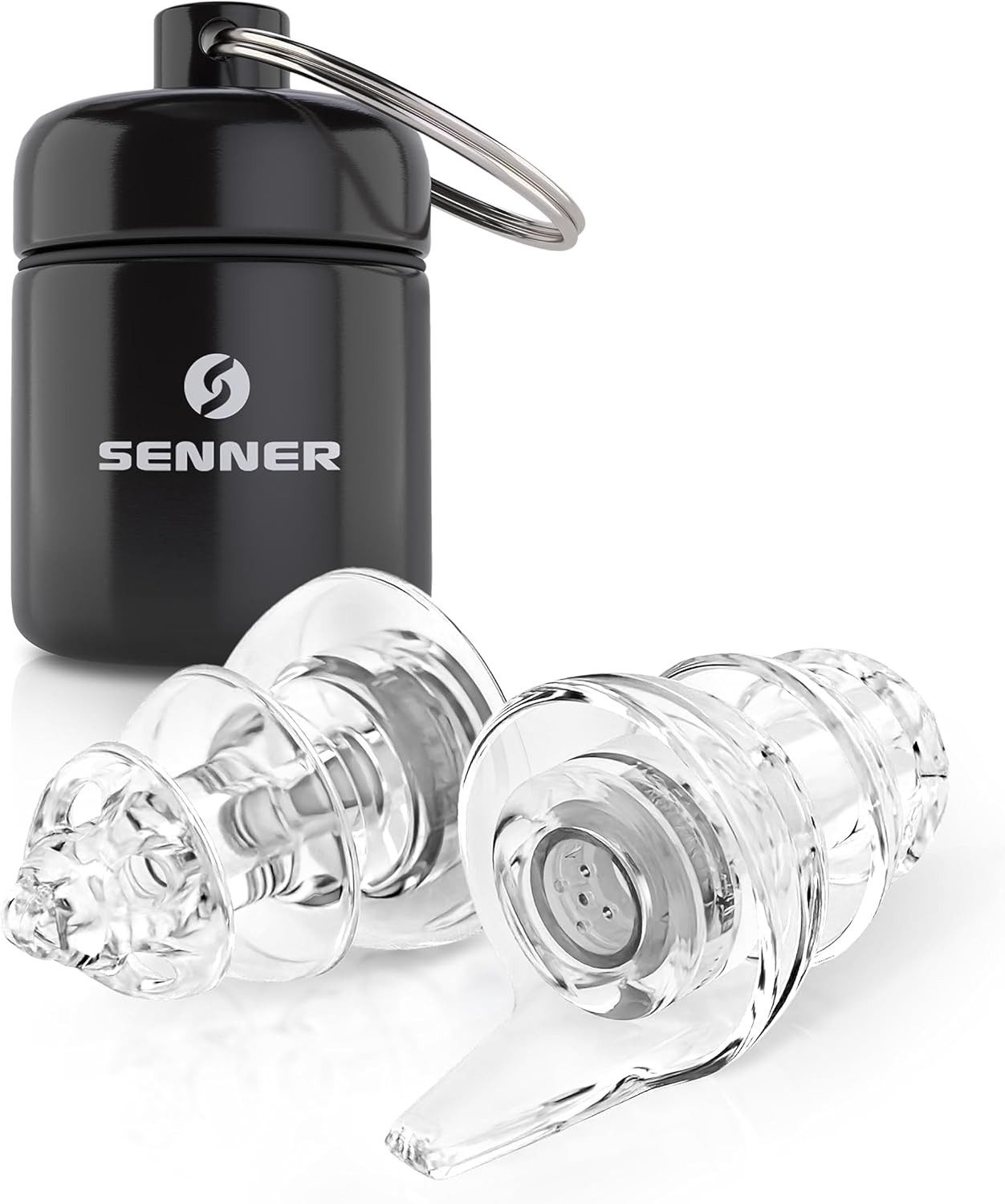 Senner Gehörschutzstöpsel PartyPro, Gehörschutz für Musik & Musiker - 18 dB Lärmreduzierung, Ohrstöpsel für Festivals, Konzerte, Partys und Discos - Party Earplugs
