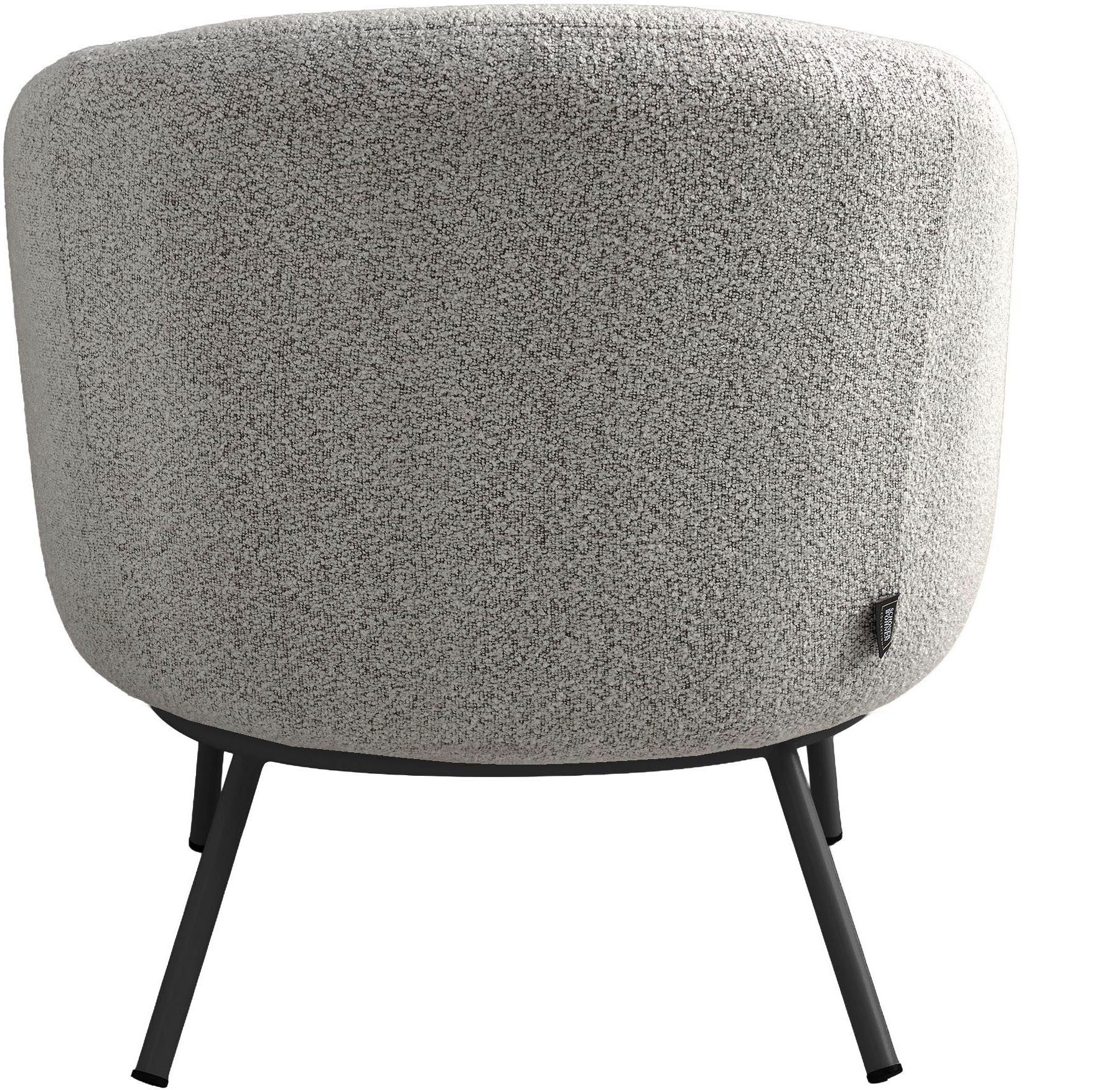 SCHÖNER WOHNEN-Kollektion Loungesessel SELVIK (1-St), mit Taschenfederkern, Bezug Bouclé, Untergestell pulverbeschichtet – Bild 5 von 5