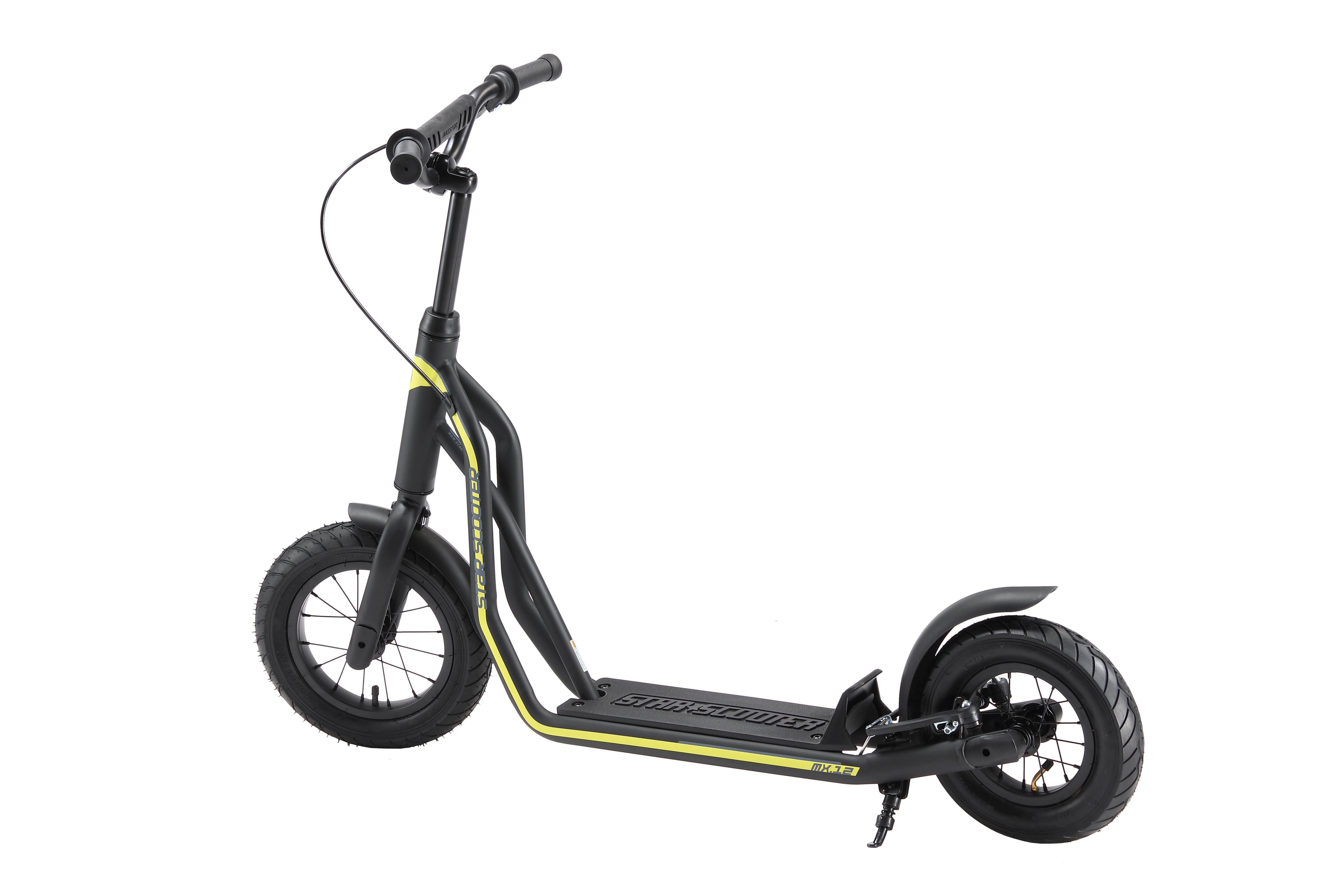 Star-Scooter Cityroller 12 Zoll, ab 8 Jahre, Kinder City Roller ab 124 cm, Jungen, Mädchen, Höhenverstellbar, Seitenständer