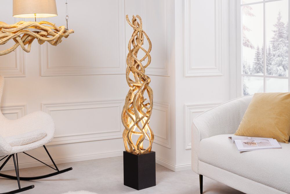 riess-ambiente Stehlampe VIGNE 150cm natur, Ein-/Ausschalter, ohne Leuchtmittel, Wohnzimmer · Massivholz · Schlafzimmer · Landhausstil