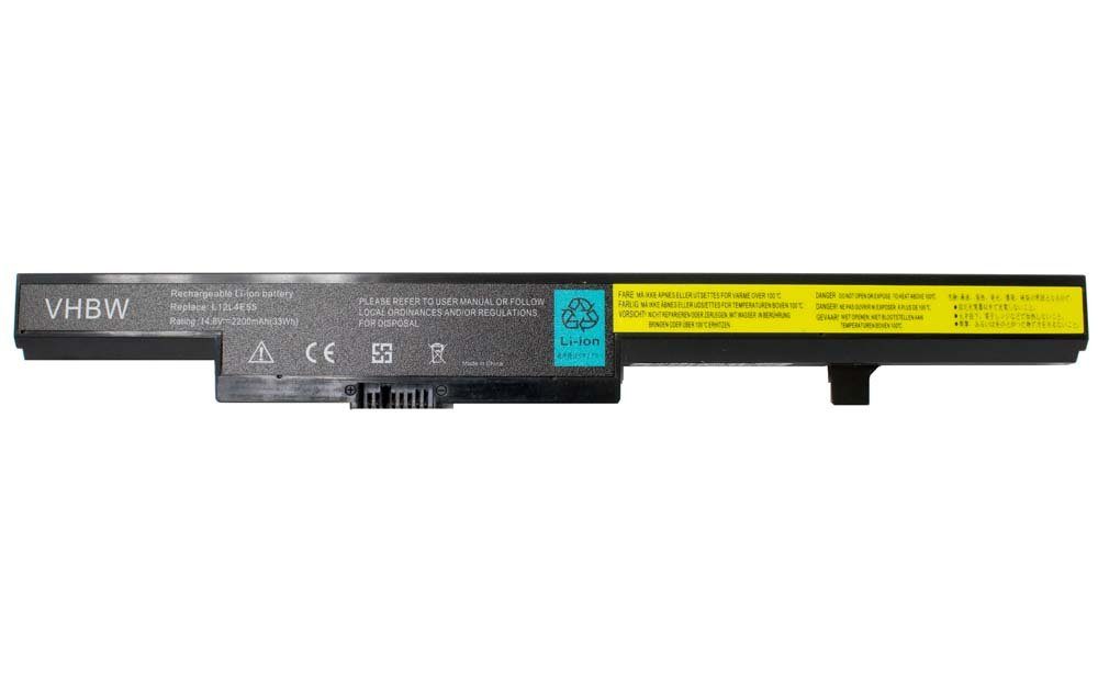 vhbw Ersatz für Lenovo 45N1184, 45N1185, 45N1182, 45N1183 für Laptop-Akku Li-Ion 2200 mAh (14,8 V)