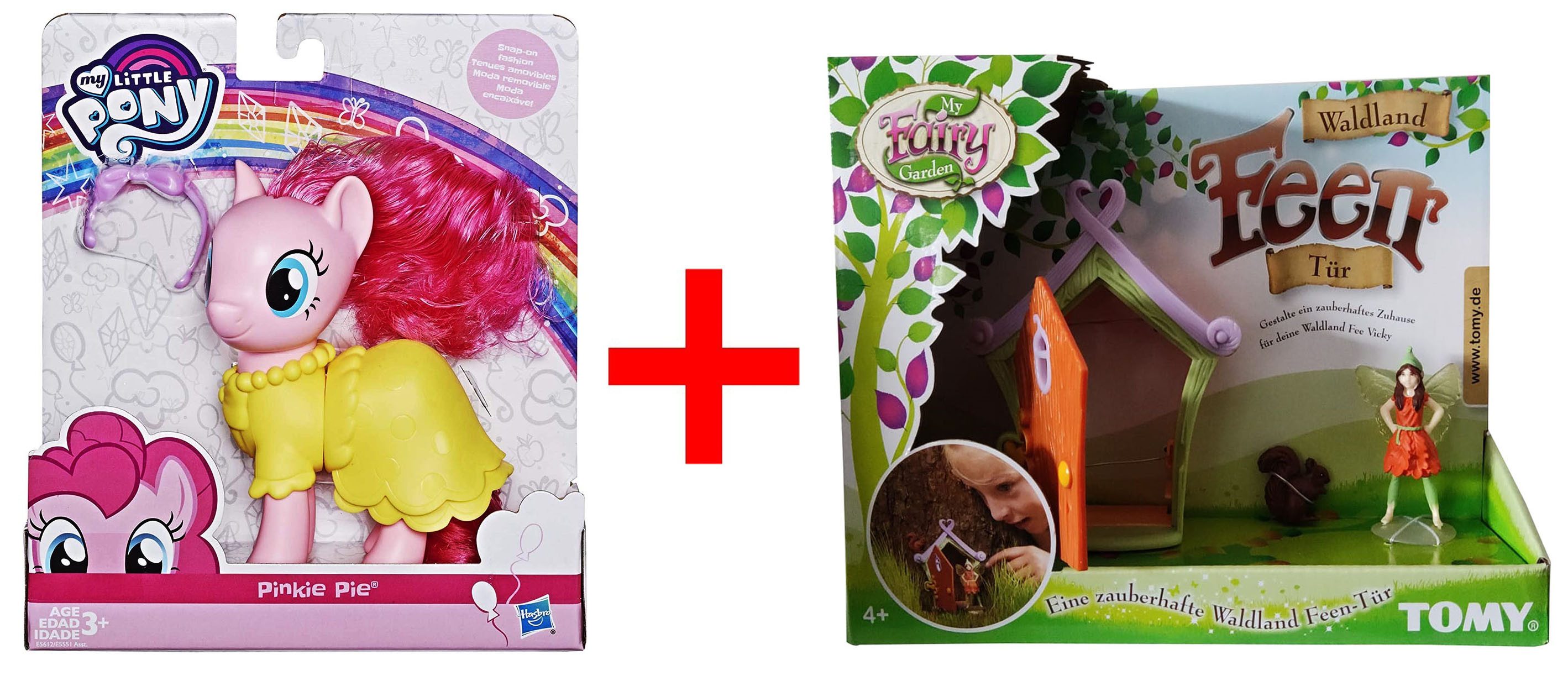 Spielfigur My Little Pony Pinkie Pie + Tomy My Fairy Garden Fee Vicky Figuren