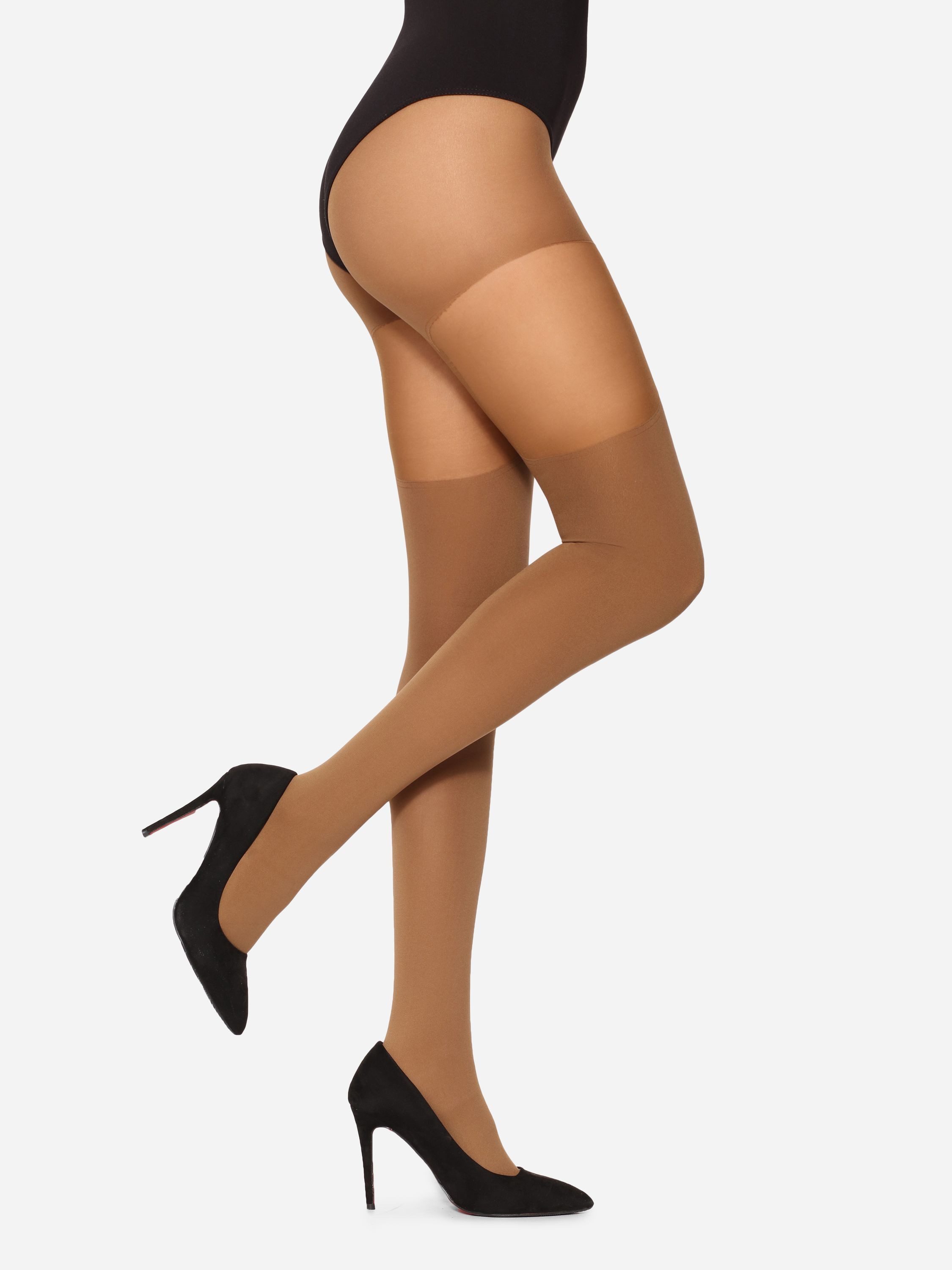Merry Style Strumpfhose Damen Strumpfhose MS 260 40 DEN 40 DEN (1 St) elastischer Bund – Bild 3 von 5