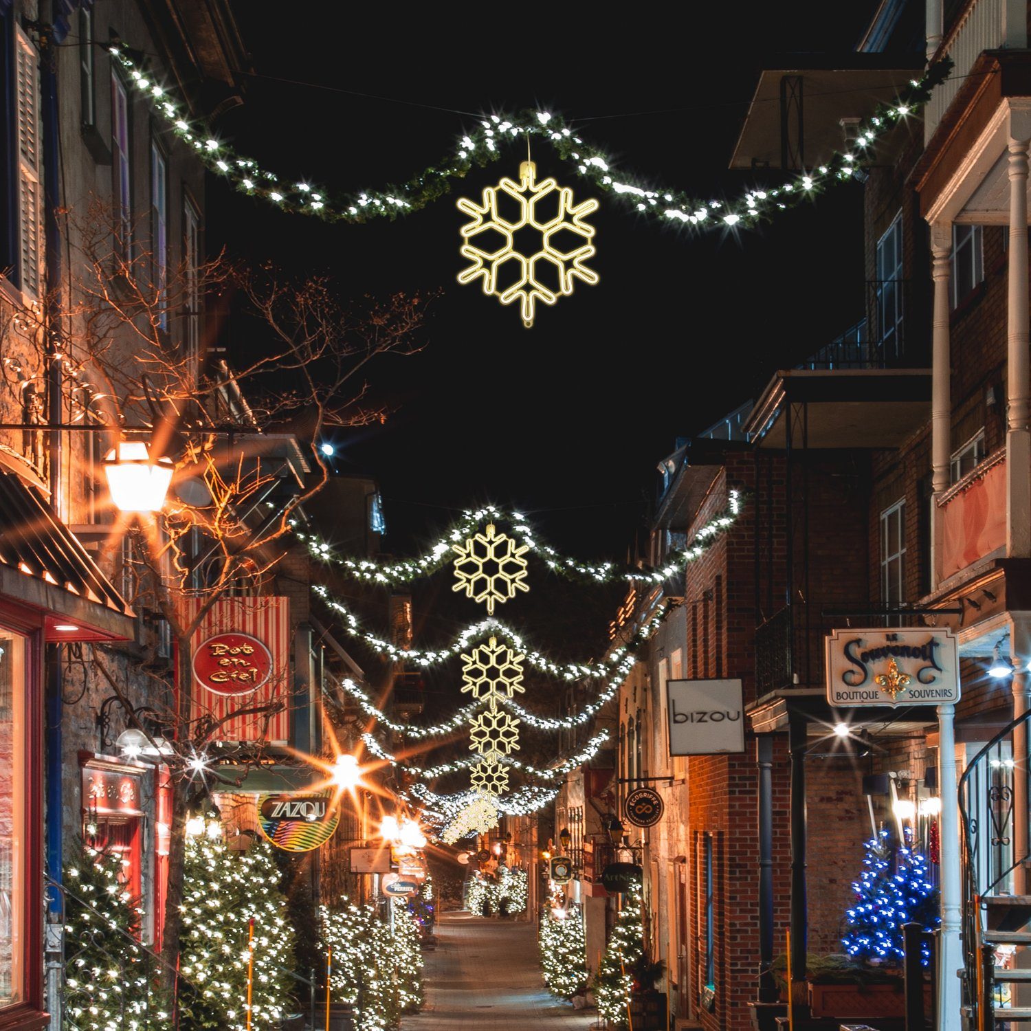 Salcar LED Dekolicht 40cm Schneeflocke Neonlicht LED Fenster Weihnachts Dek günstig online kaufen