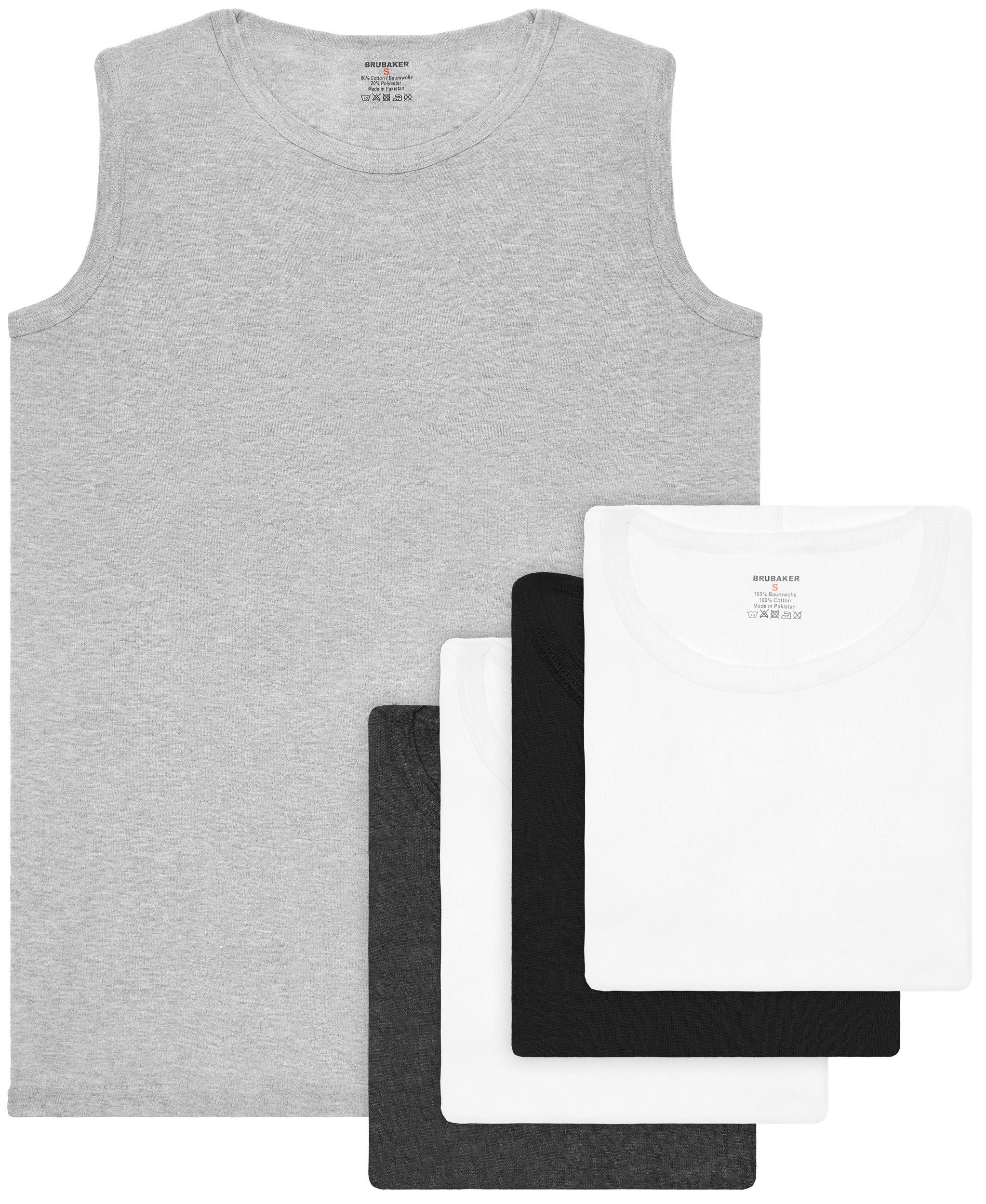 BRUBAKER Muskelshirt Tank Top Unterhemd mit günstig online kaufen