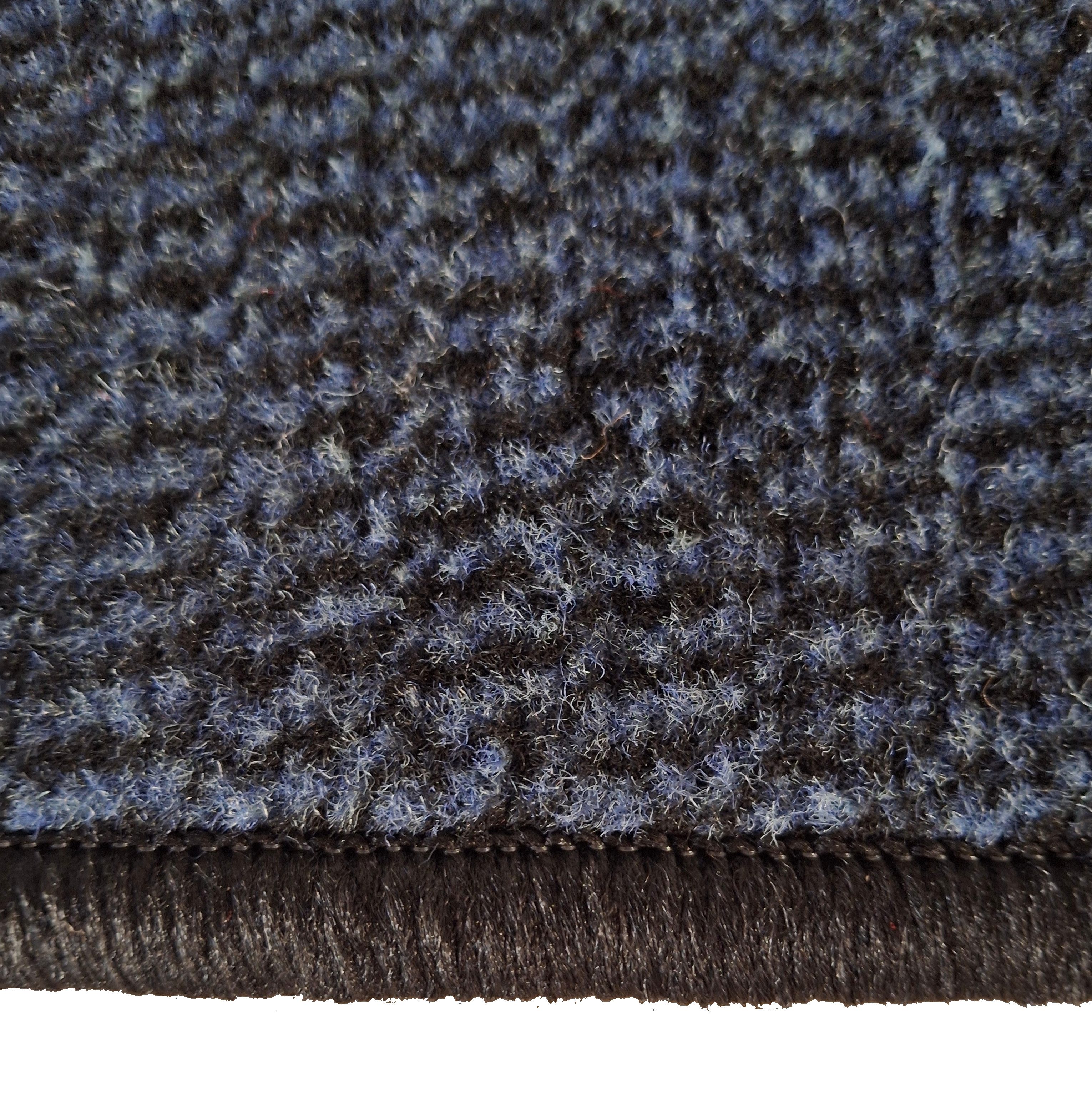 Mertex Fußmatte geometrische Schmutzfangmatte mit Kettelkante, halbrund