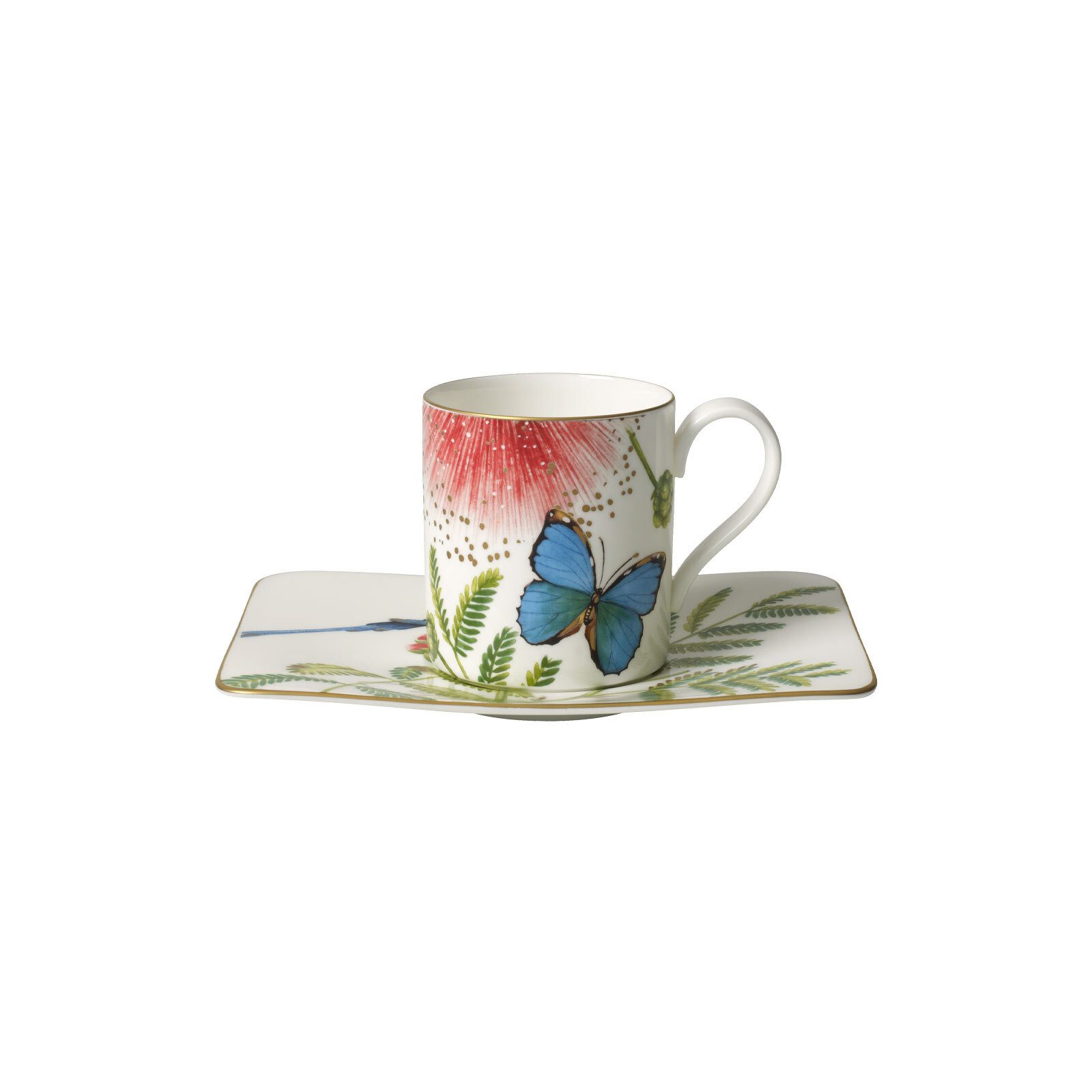 Villeroy & Boch Tasse Amazonia Kaffeetasse mit Untertasse 210 ml, 2-tlg., Porzellan