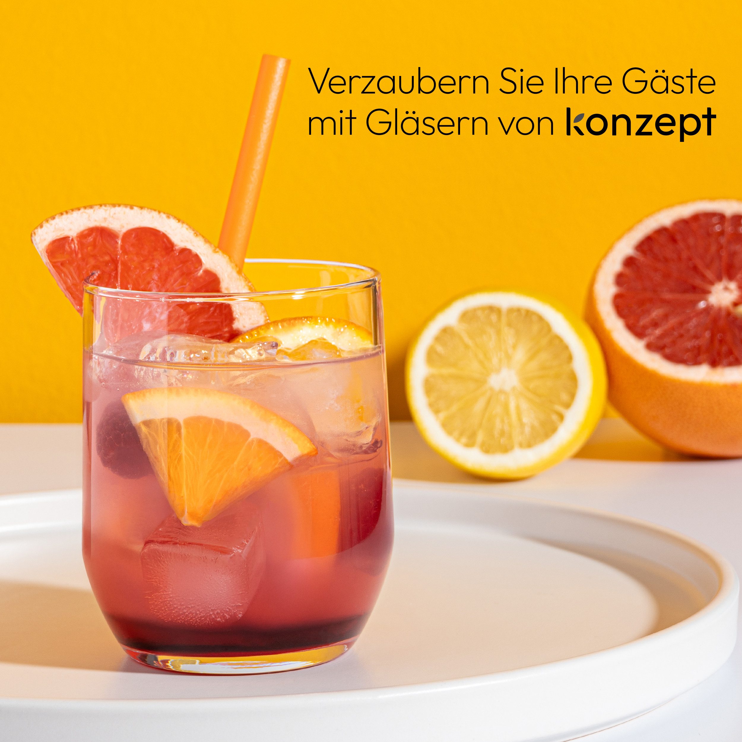 KONZEPT Gläser-Set Trinkgläser Set 6/12-teilig, Transparente 300ml, 12-tlg., Wassergläser Set, Ideal für Saft, Cocktails, Eiskaffee – Bild 5 von 5
