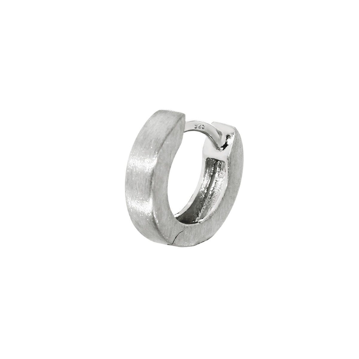 NKlaus Klappcreolen Einzel 925er Sterlingsilber Klappcreole Matt 10 X