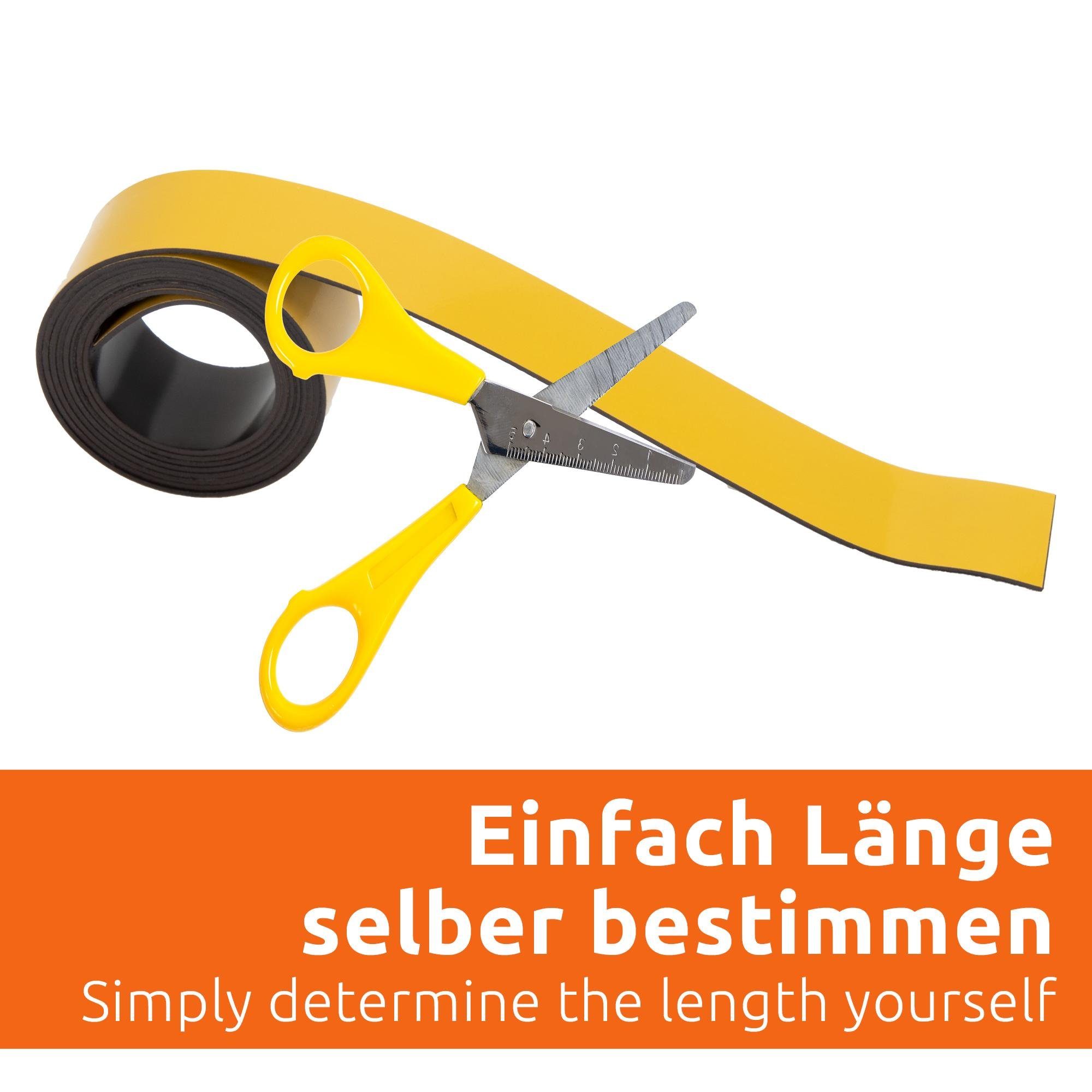 ECENCE Magnet 5x Magnet-Band Beschreibbar Magnet-Streifen – Bild 2 von 5