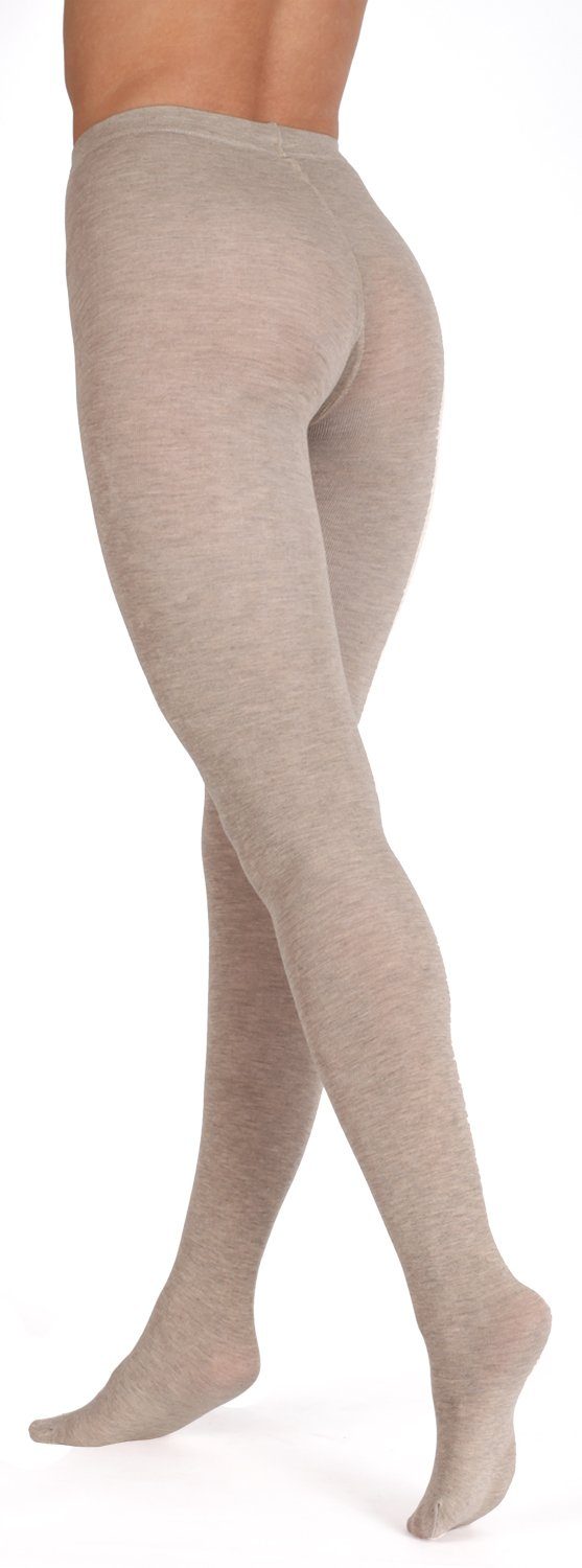 blickdicht St) DEN weich 180 (1 Strumpfhose und BANANALU Soft Strumpfhose Cashmere Sand