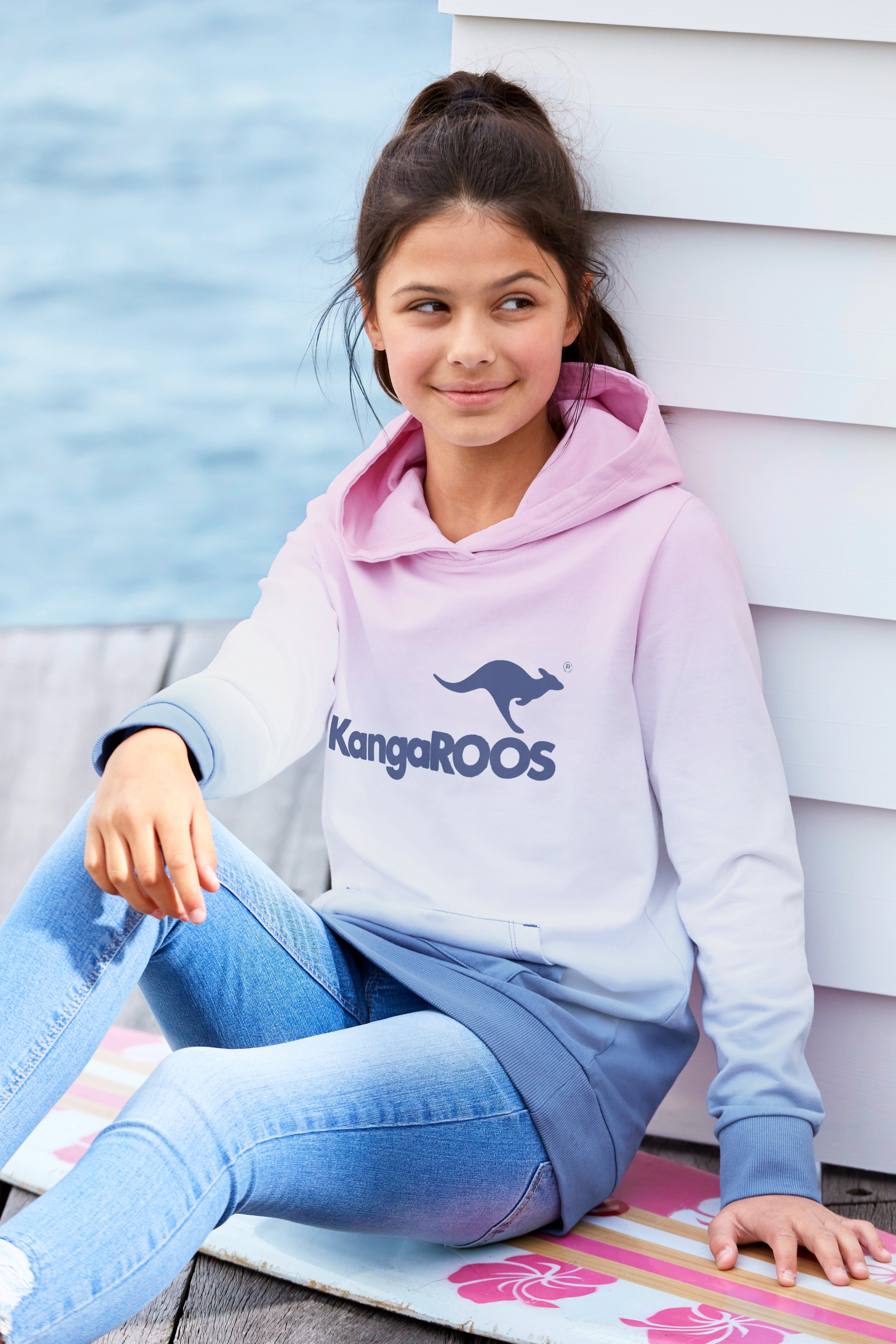 KangaROOS Kapuzensweatshirt im modischen Farbverlauf