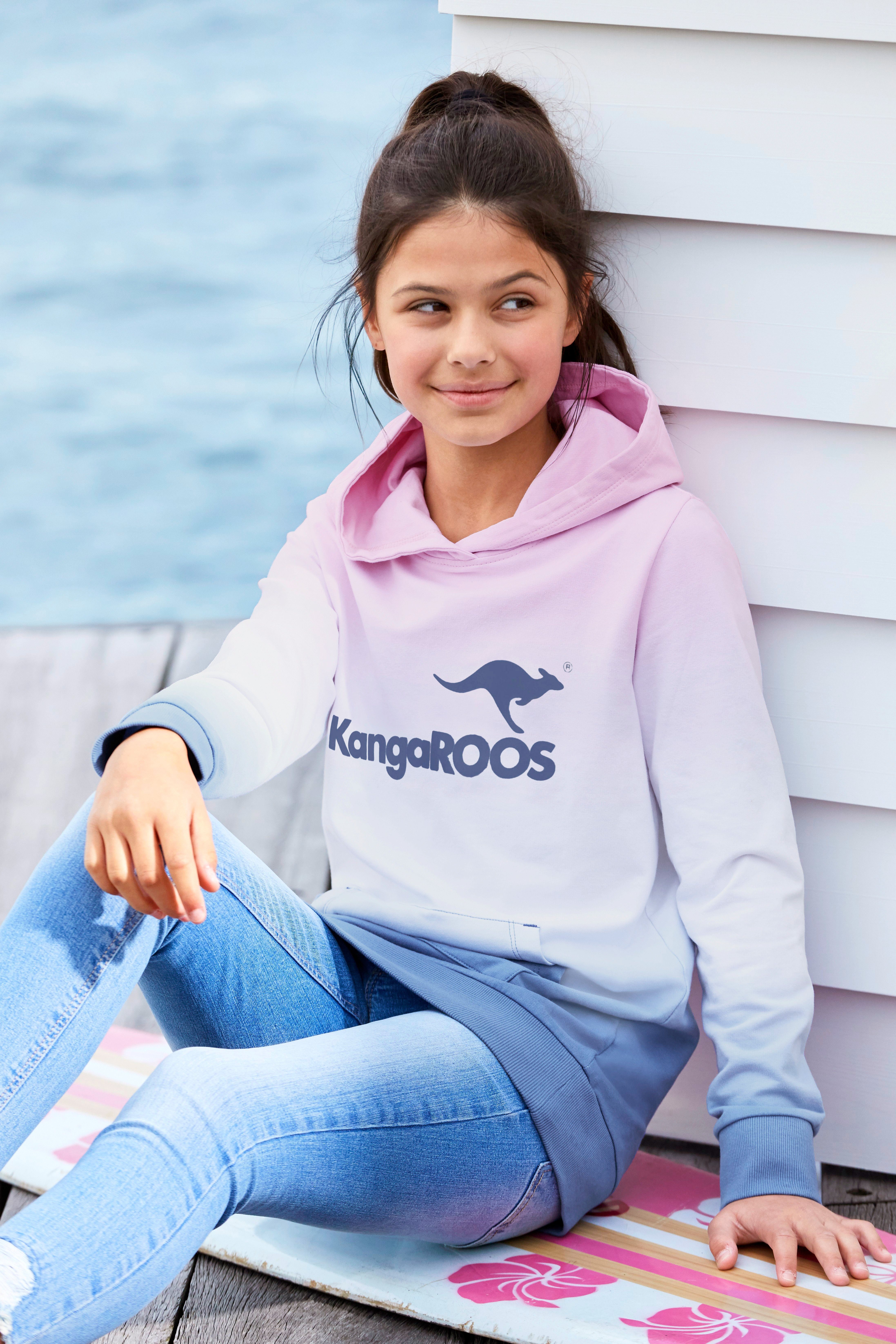 KangaROOS Kapuzensweatshirt im Farbverlauf modischen