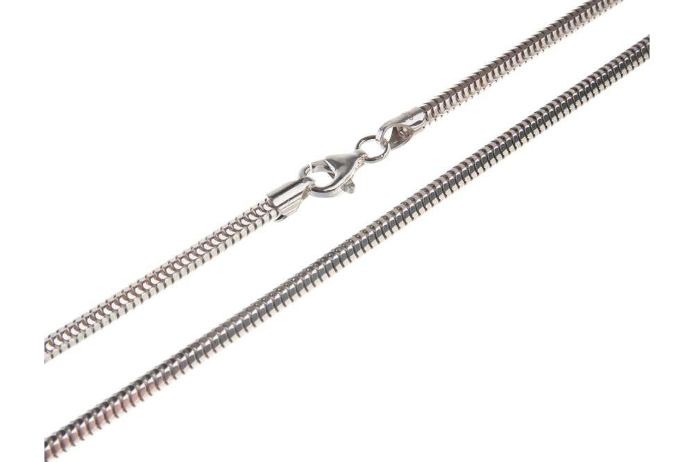 Silberkettenstore Silberkette Schlangenkette, achtkant 3mm - 925 Silber, Länge wählbar von 38-100cm