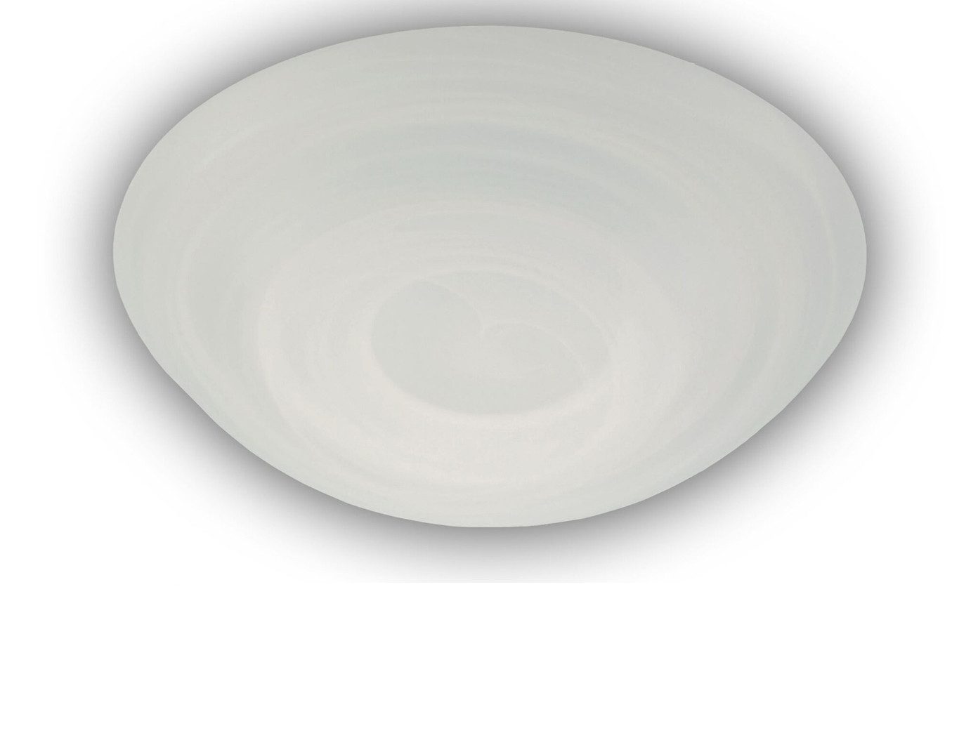 niermann LED Deckenleuchte rund, Schirm Alabaster-Glas, Ø 30cm, dimmbar extern via Hausinstallation, LED wechselbar, Warmweiß, coole Deckenlampe minimalistisch, Treppenhaus Decke & E27 LED