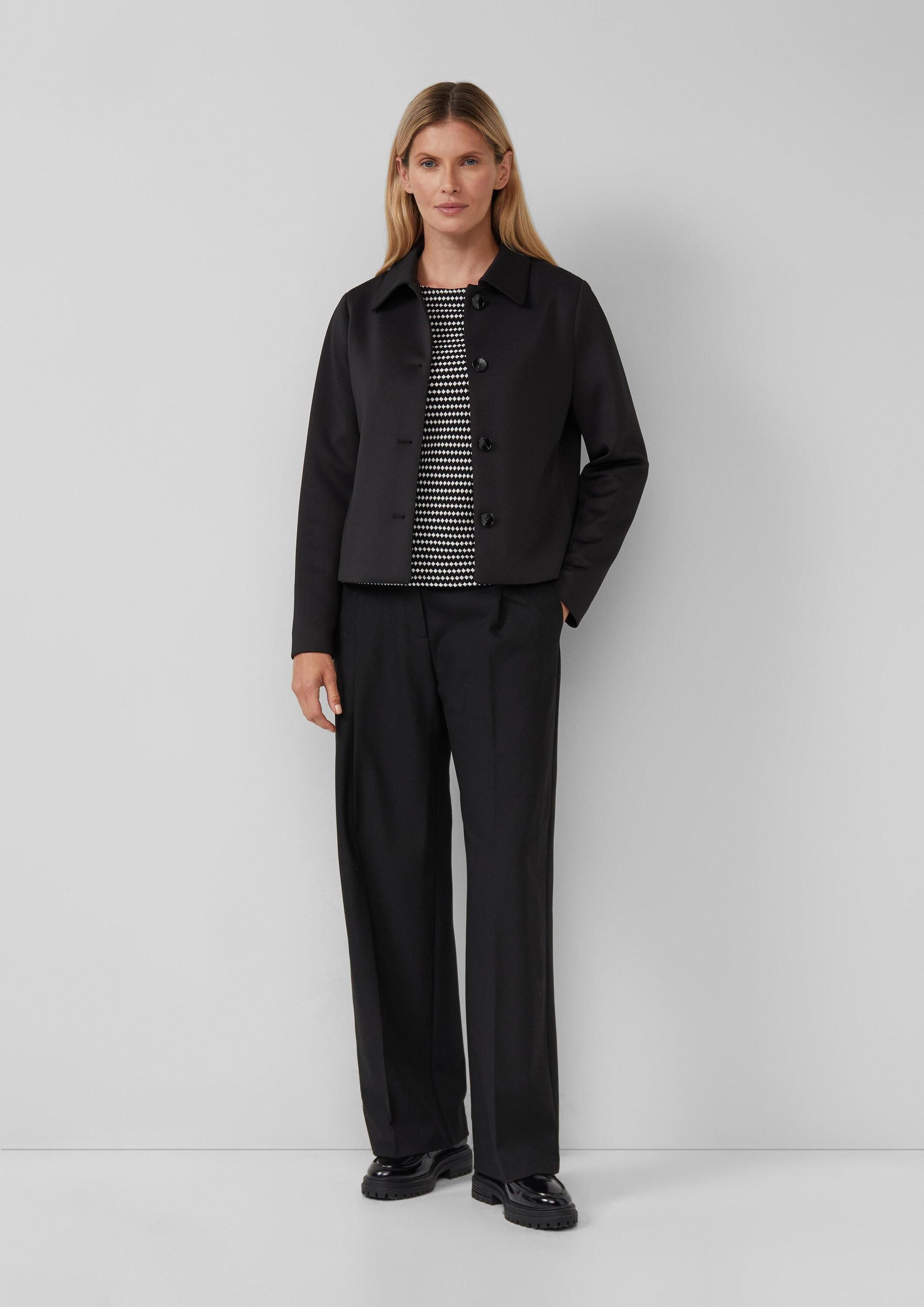 s.Oliver Langarmshirt T-Shirt Bicolor-Shirt mit Strukturmuster