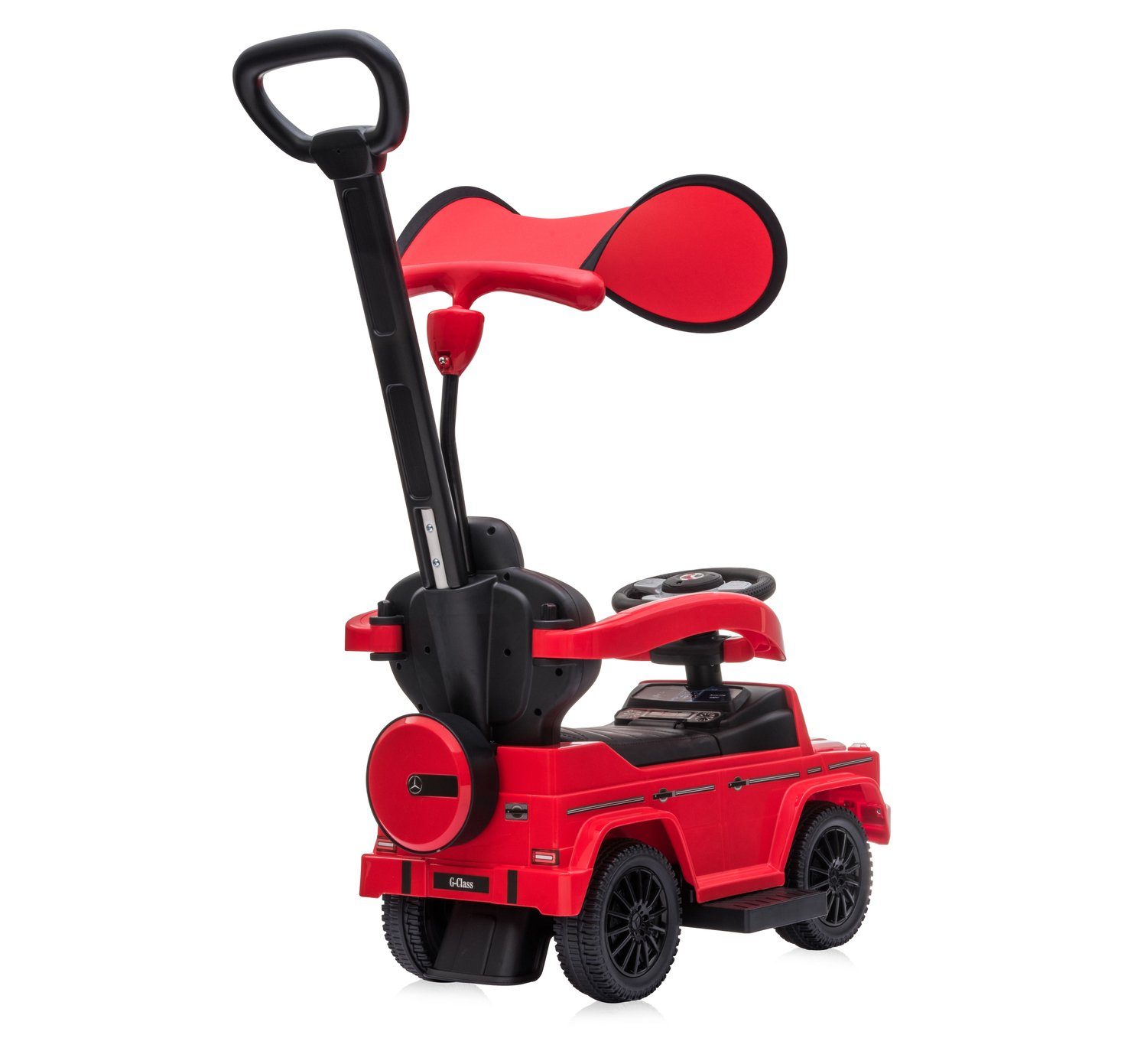 Lorelli Rutscher Rutschauto Mercedes Benz G350D, Sonnendach, Schiebestange, Musik