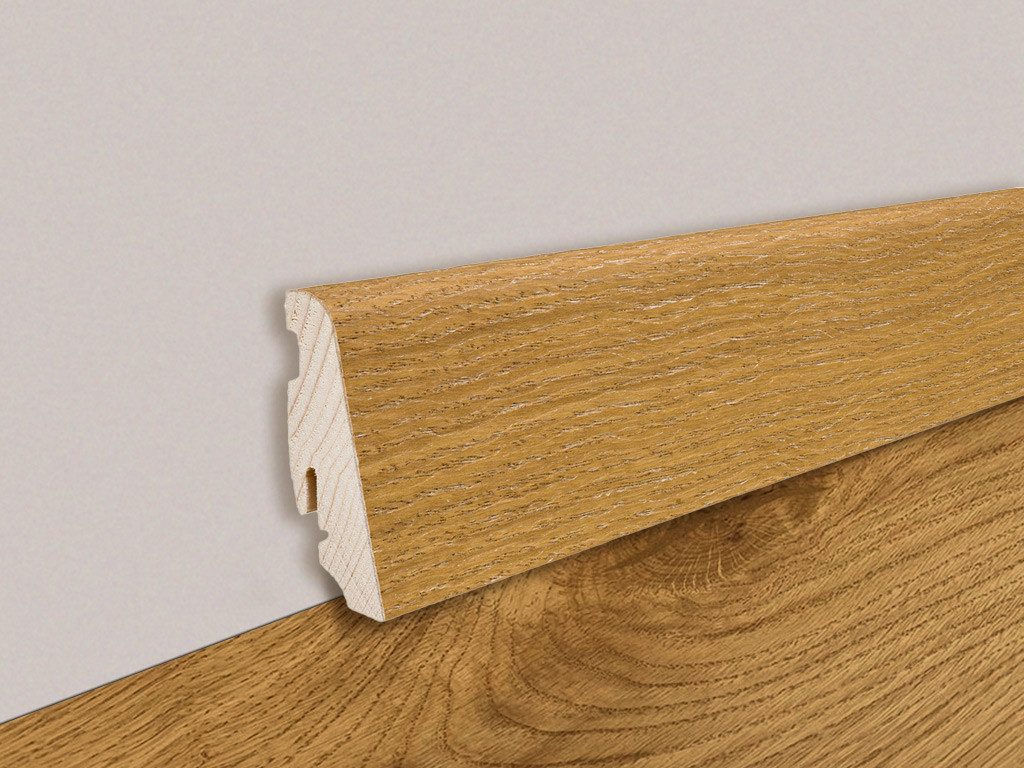 HARO Sockelleiste HARO Sockelleiste Echtholz Eiche 58×19 mm 2.2 m, L: 220 cm, H: 5.8 cm, 1-St.