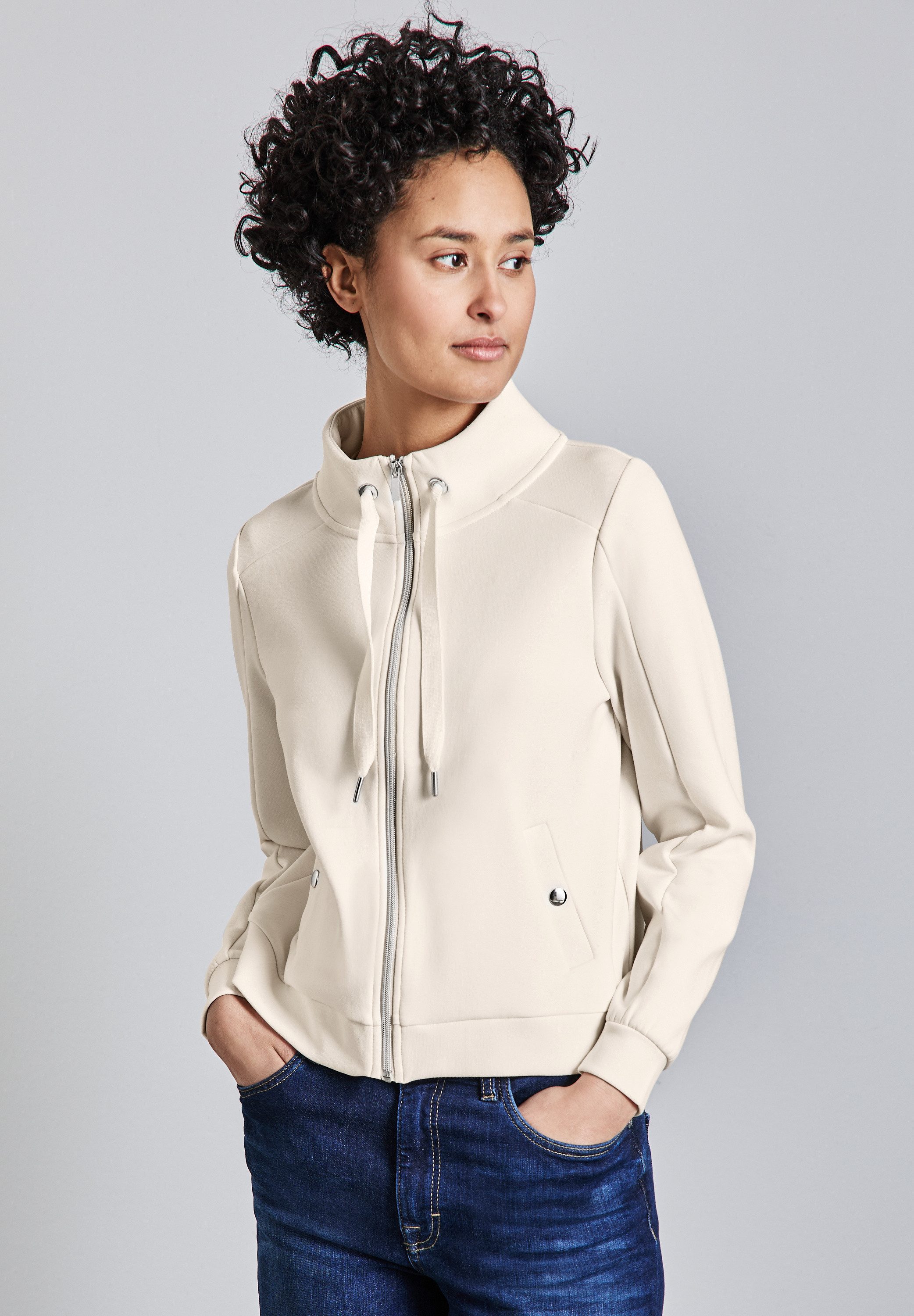 STREET ONE Cardigan mit Turtleneck