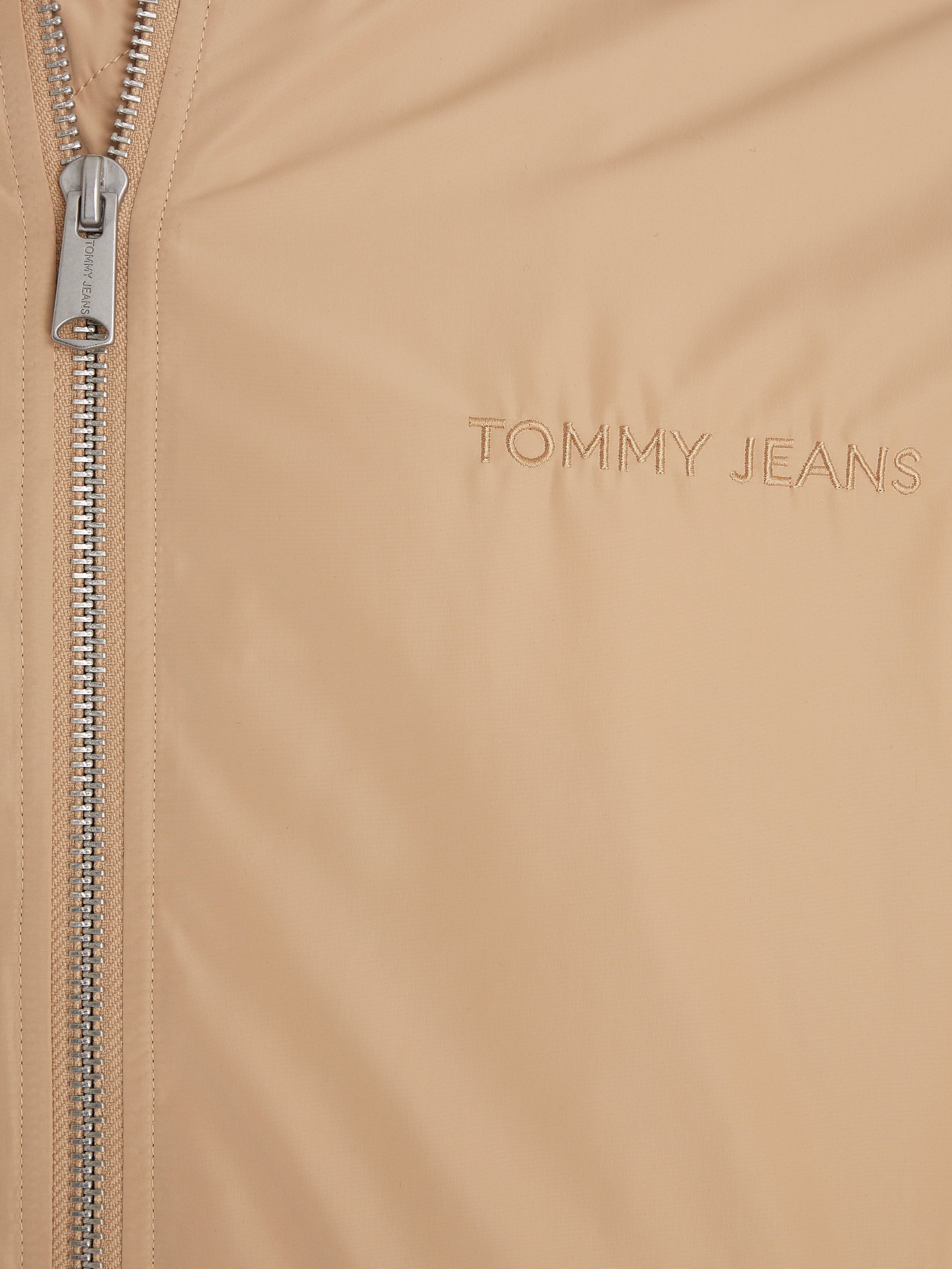 TJM CLASSICS Jeans EXT Sand Tommy Tommy mit Tawny BOMBER Logoschriftzug Bomberjacke JACKET Jeans
