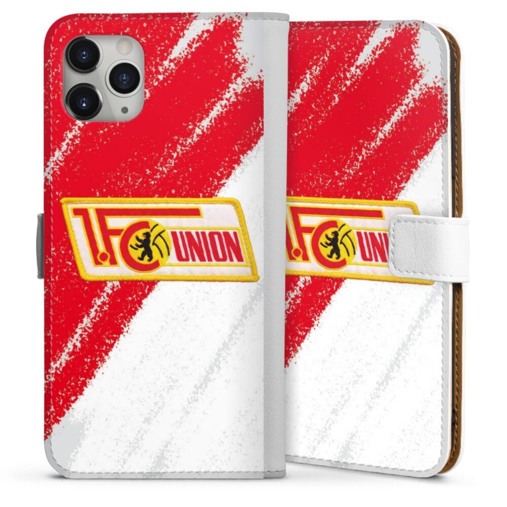 DeinDesign Handyhülle Offizielles Lizenzprodukt 1. FC Union Berlin Logo, Apple iPhone 11 Pro Max Hülle Handy Flip Case Wallet Cover