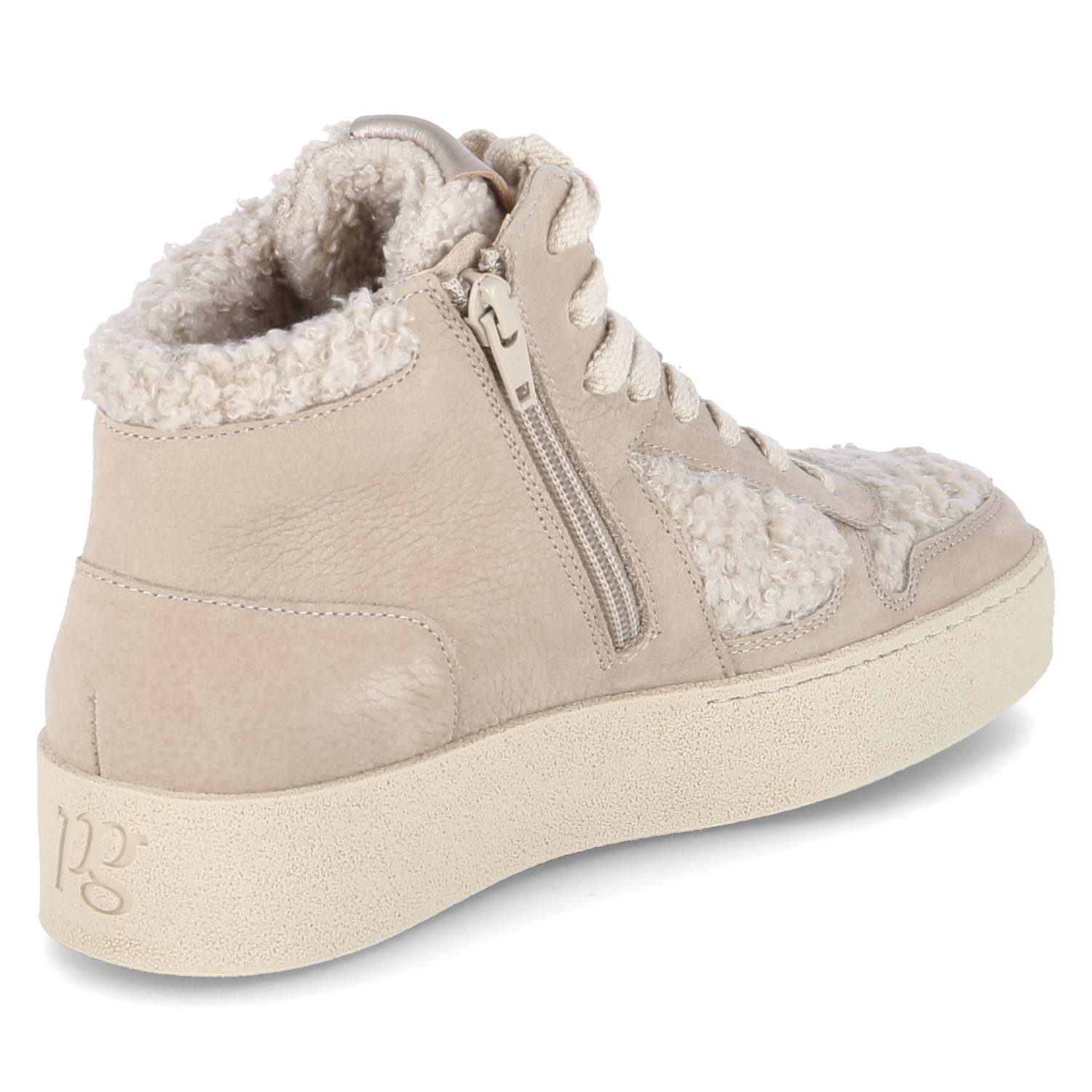 Paul Green Paul Green Wintersneaker 5470-01 Damen Leder & Textil beige Schnürstiefel – Bild 4 von 5