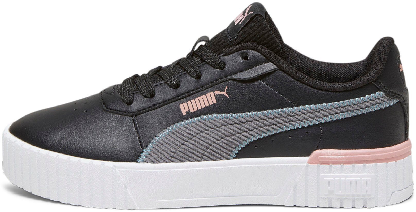 PUMA Sneaker JR Gray-Bold Blue-Future CORDUROY Black-Cool CARINA PUMA Dark 2.0 Pink-PUMA White