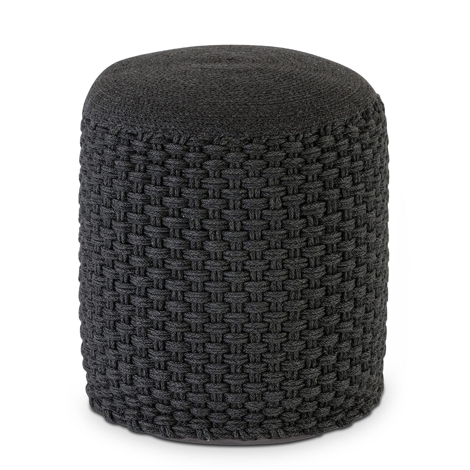 Amagohome Sitzhocker Hocker Sitzhocker Merino Pouf indoor outdoor ø40 H45cm Sitzpouf nachfü, Bezug abnehmbar u. bei 30° Feinwäsche waschbar!