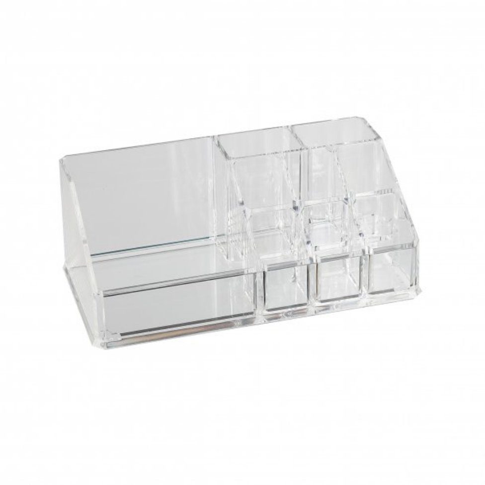 axentia Make-Up Organizer Kosmetik-Organizer, Kunststoff, 9 Fächer 129598, 1-tlg.