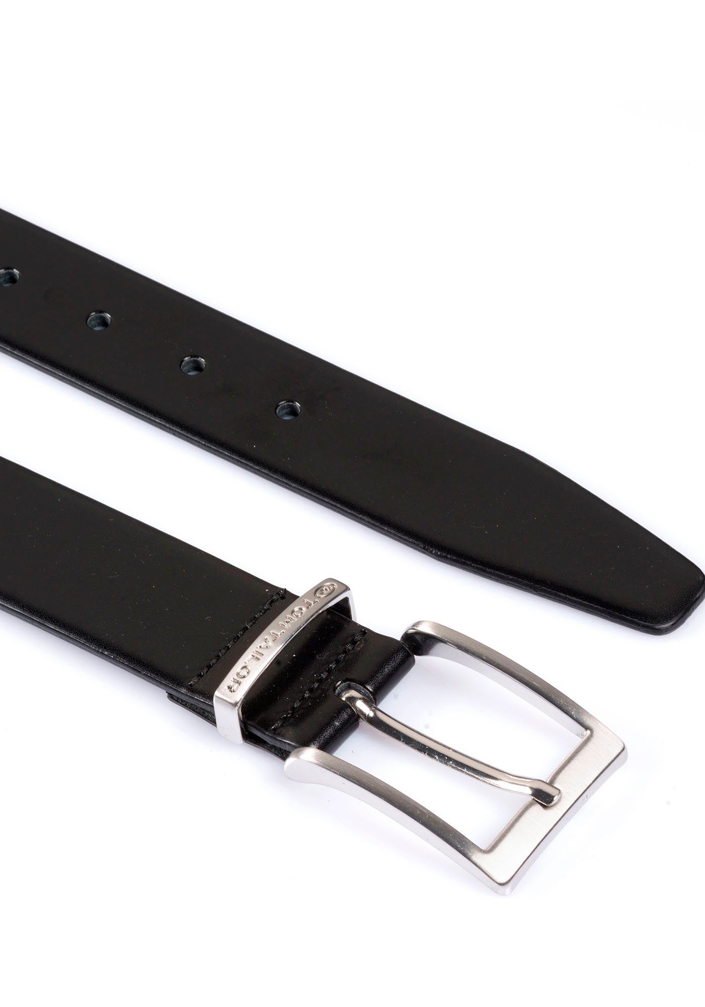 TOM TAILOR Ledergürtel TTBILL 3.5 cm breiter Herrengürtel, Freizeit- und Anzugsgürtel, bis Gr. 120