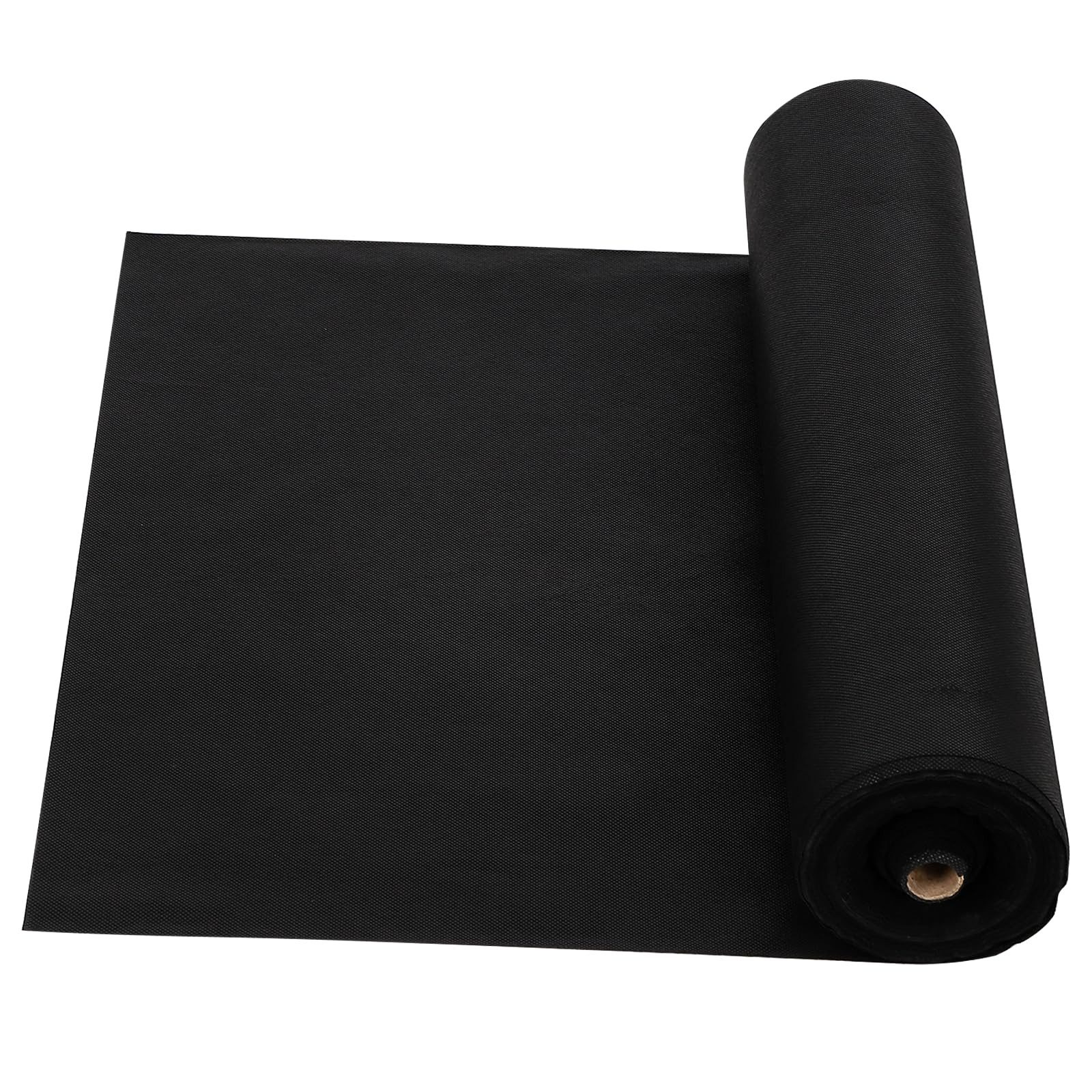 GarveeMore Mulchplatte Unkrautvlies 1,83x91,5m Schwarz Gartenvlies Bodenschutz
